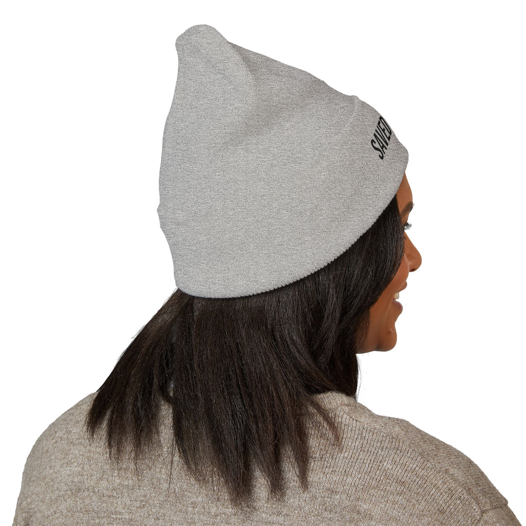 'Saved By Grace' Embroidered Cuffed Beanie