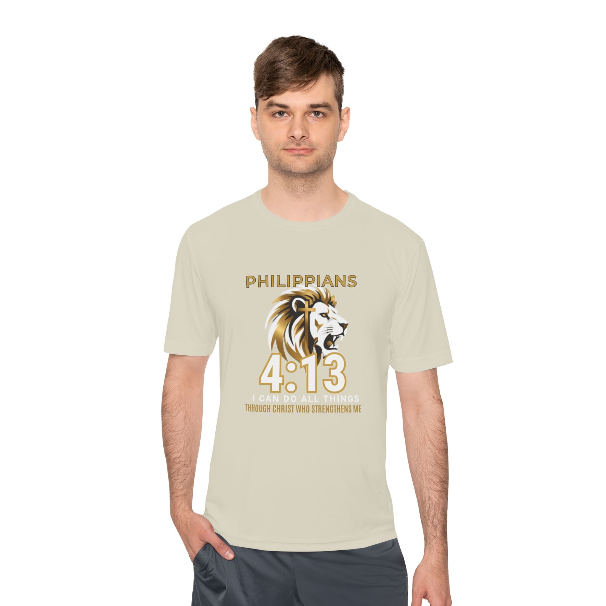 Philippians 4:13: "I Can Do All Things" — Moisture Wicking T-Shirt