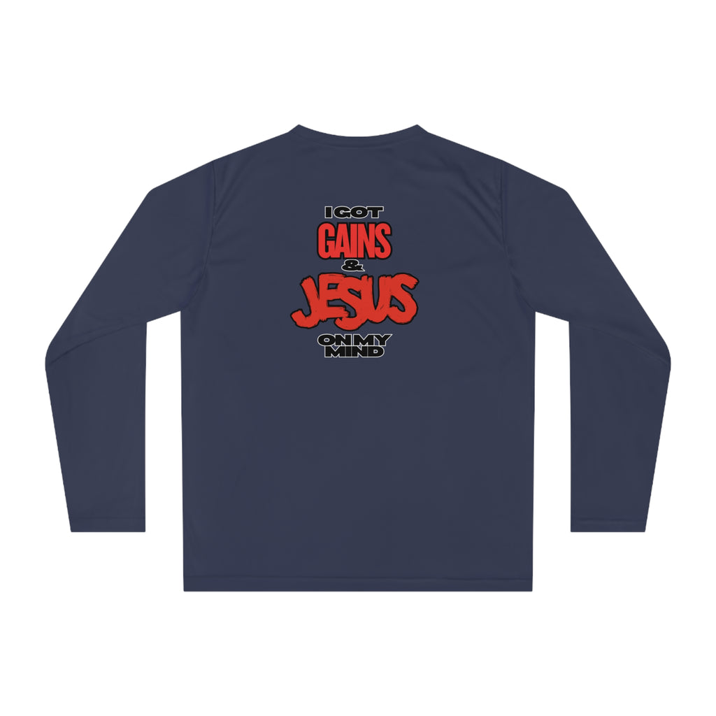 “Please Do Not Disturb: I Got Gains & Jesus on My Mind" - Performance Long Sleeve