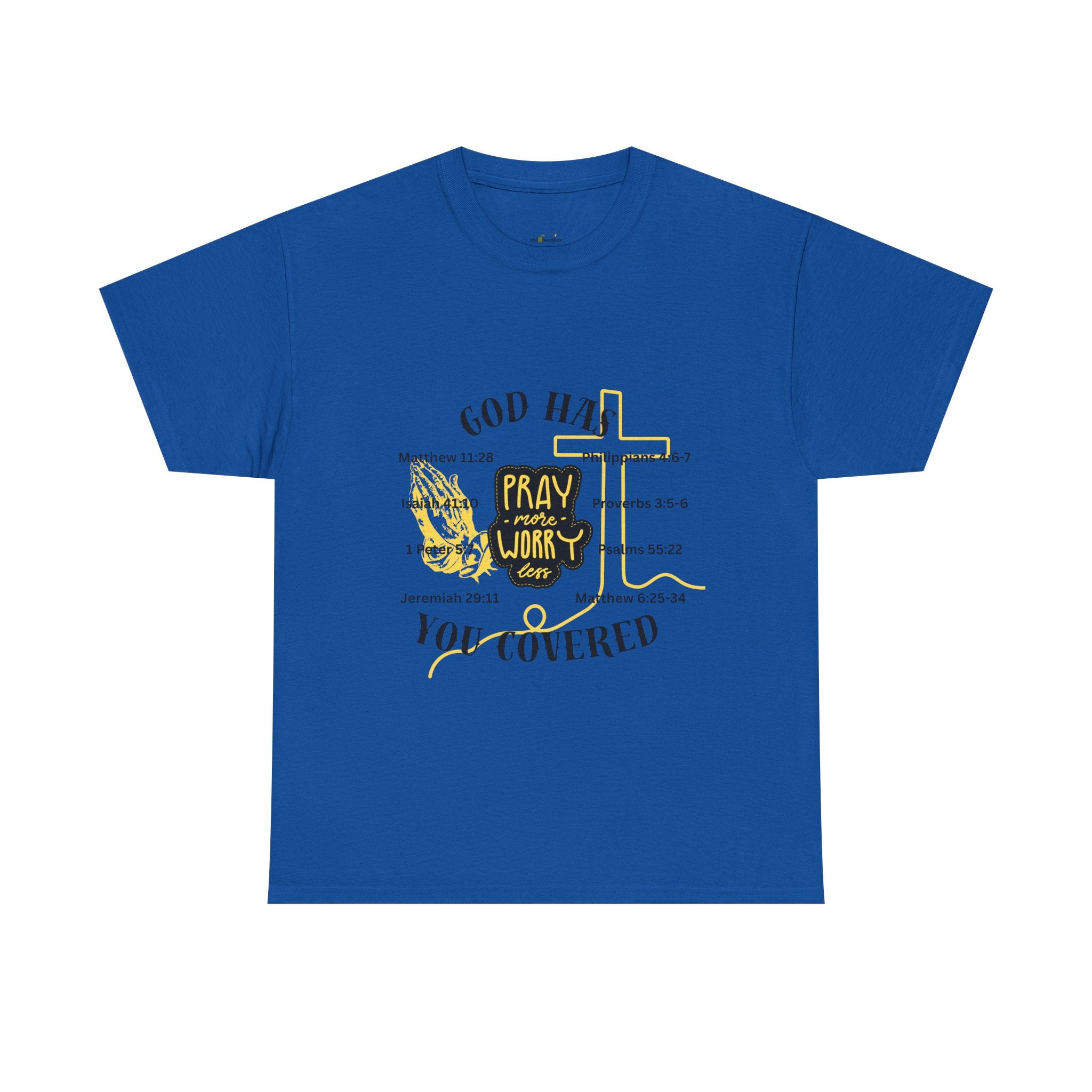 “Pray More, Worry Less” — T-Shirt