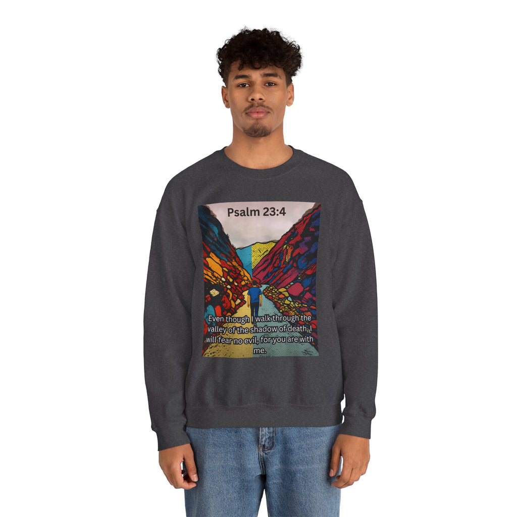 Psalm 23:4 — Crewneck Sweatshirt