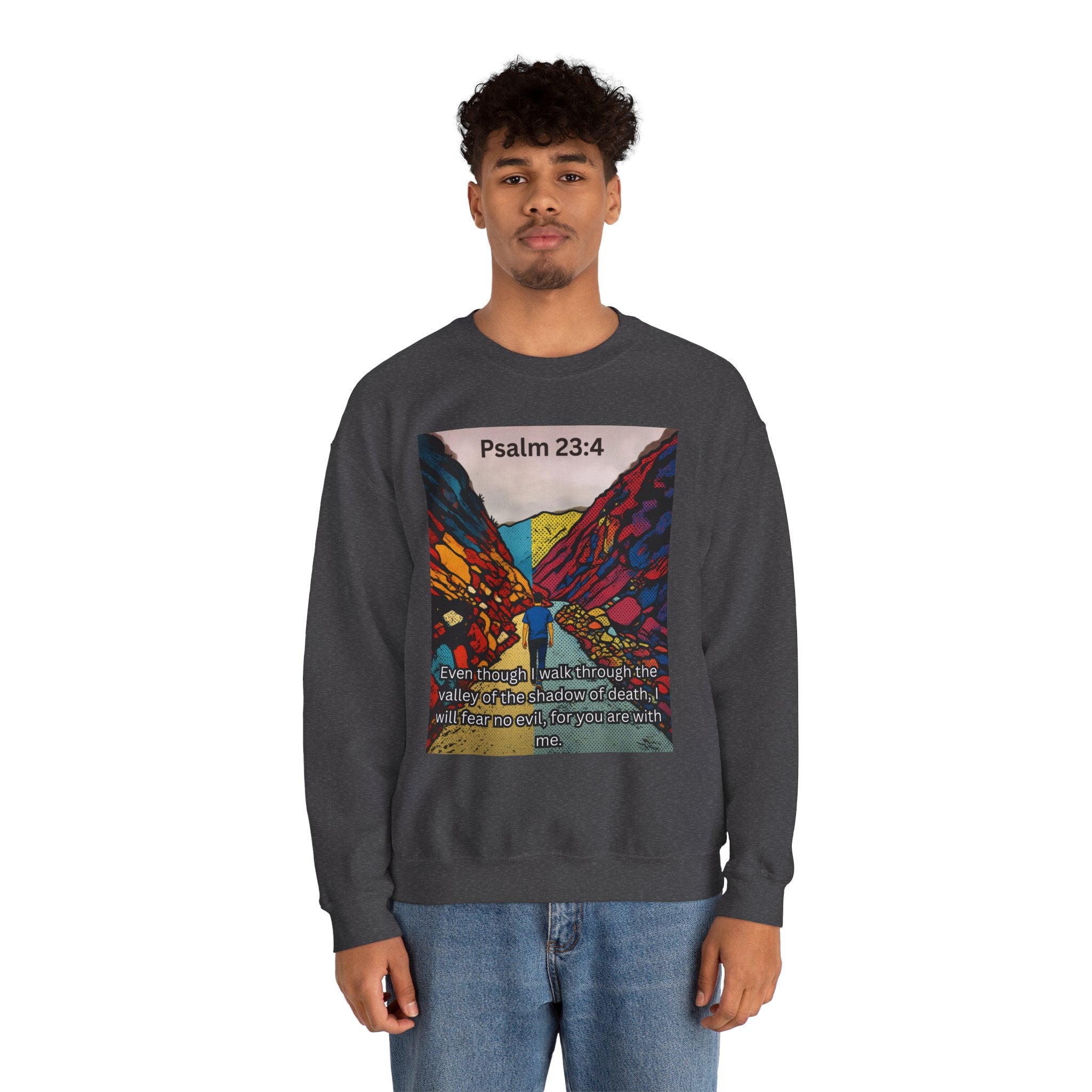 Psalm 23:4 — Crewneck Sweatshirt