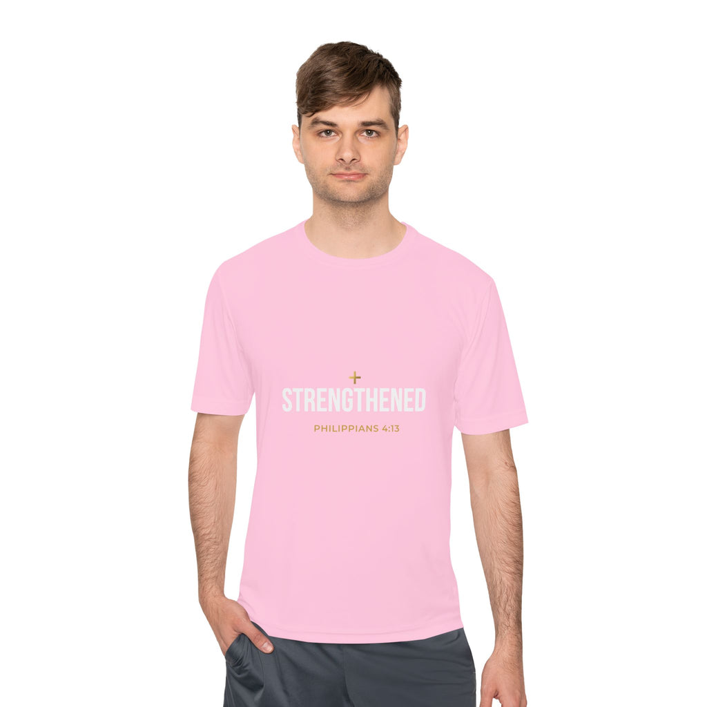 Philippians 4:13: 'Strengthen' Moisture-Wicking Tee