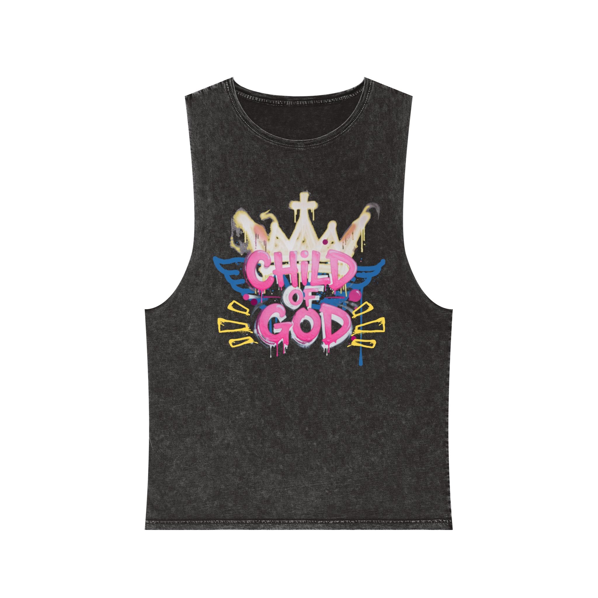 'Child of God' Stonewash Tank Top