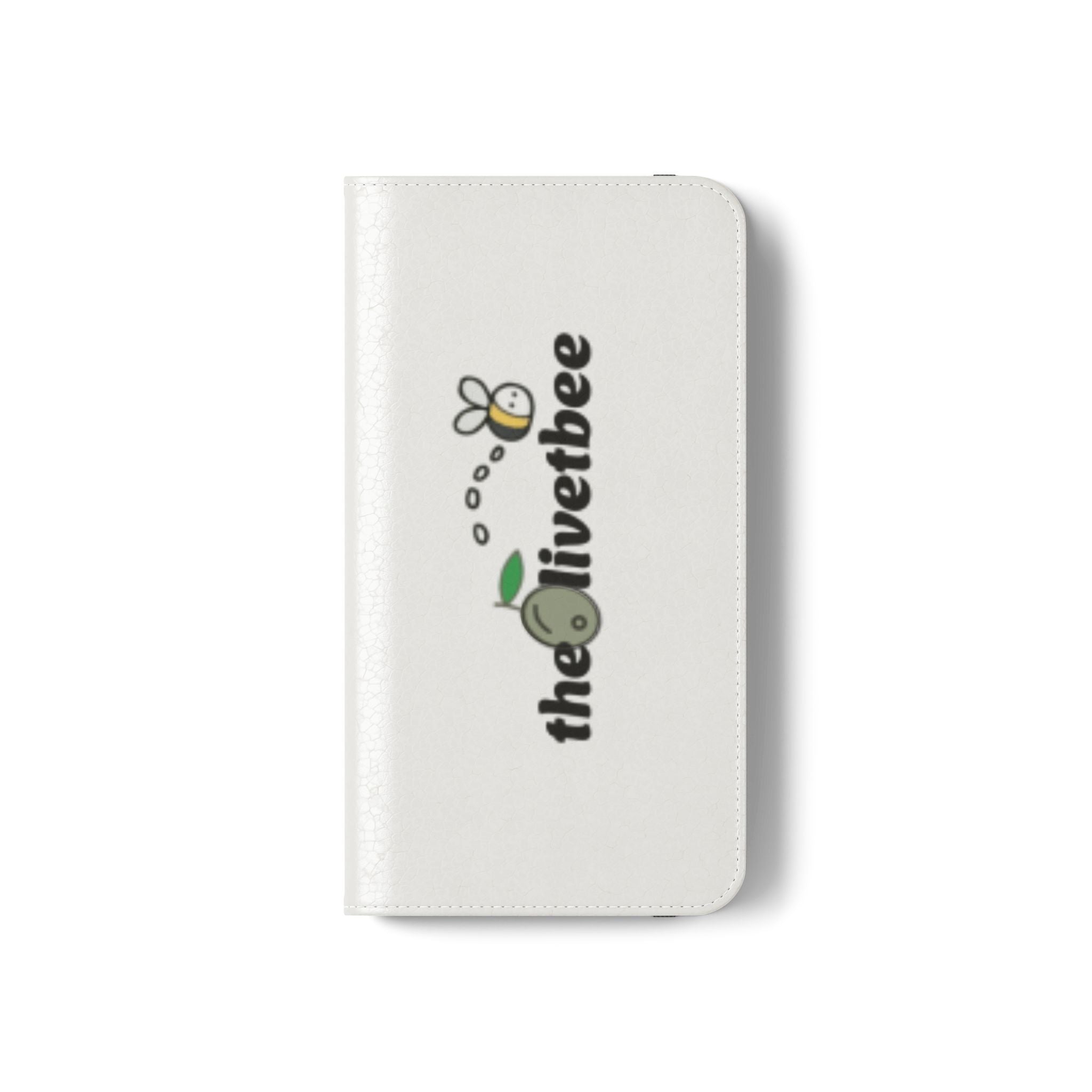 Flip Case Phone Wallet — 'theOlivetbee' Folio with Card Slots