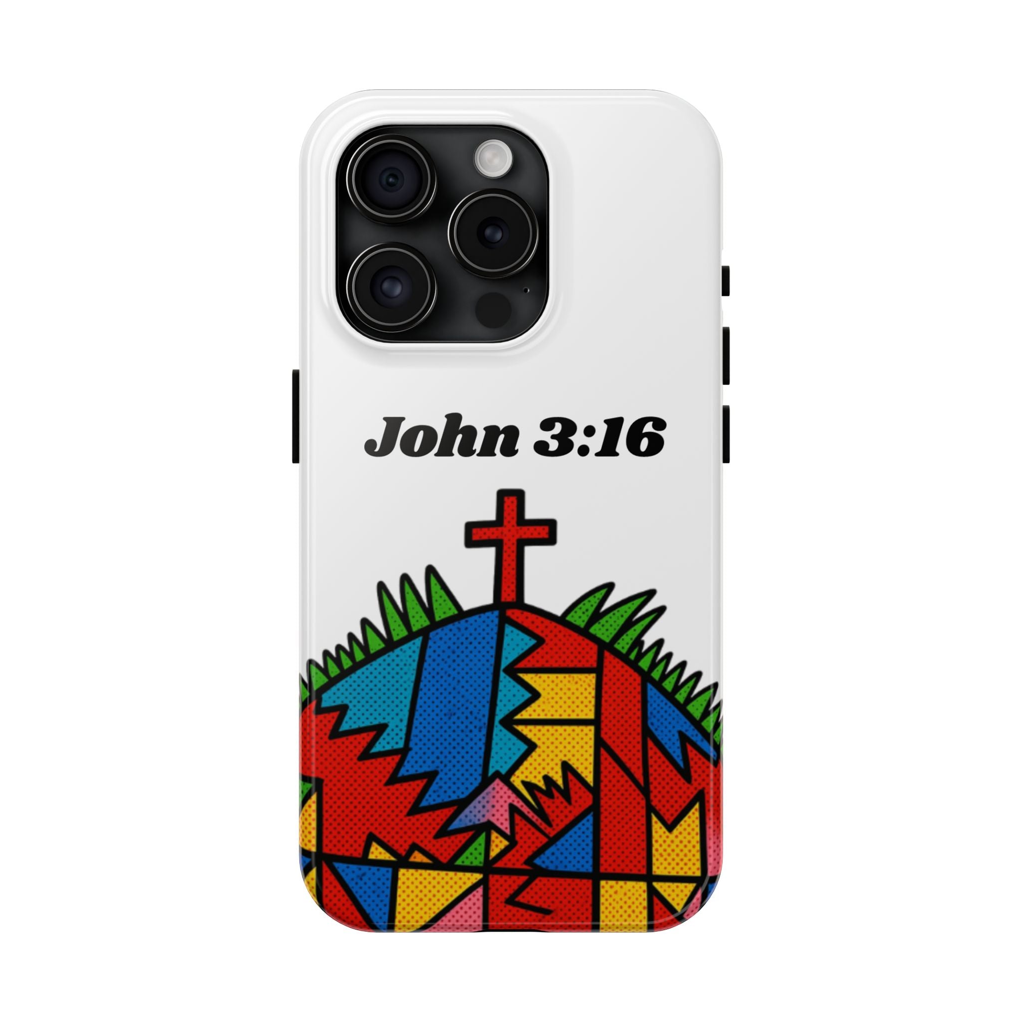 John 3:16 Christian Phone Case — Tough Religious Bible Verse Design