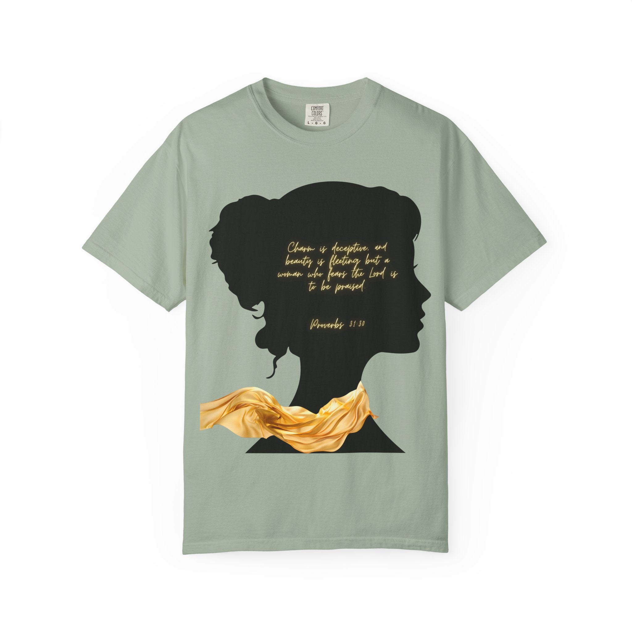 Proverbs 31:30 Gold Scarf - T-Shirt