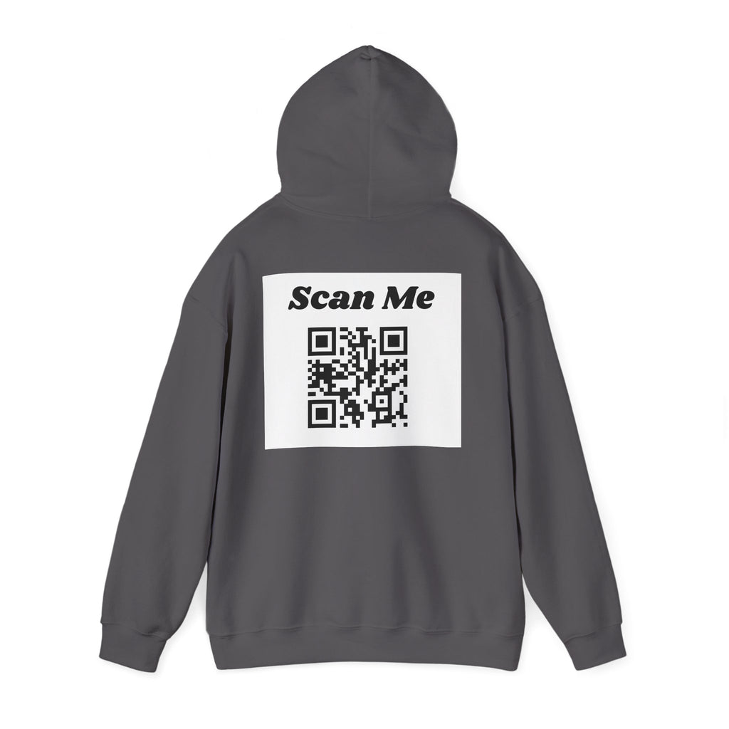 "theOlivetbee" hoodie | QR code back, Scan Me
