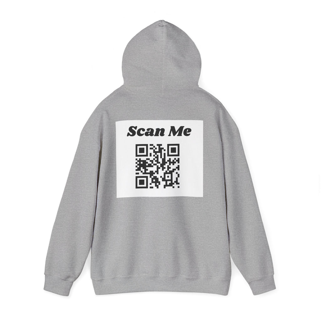 "theOlivetbee" hoodie | QR code back, Scan Me