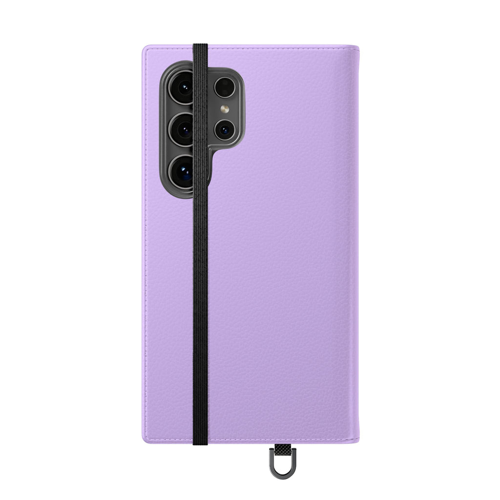 Lavender Flip Phone Case – “Tried, Tested, God’s Given Grace” Wallet Cover