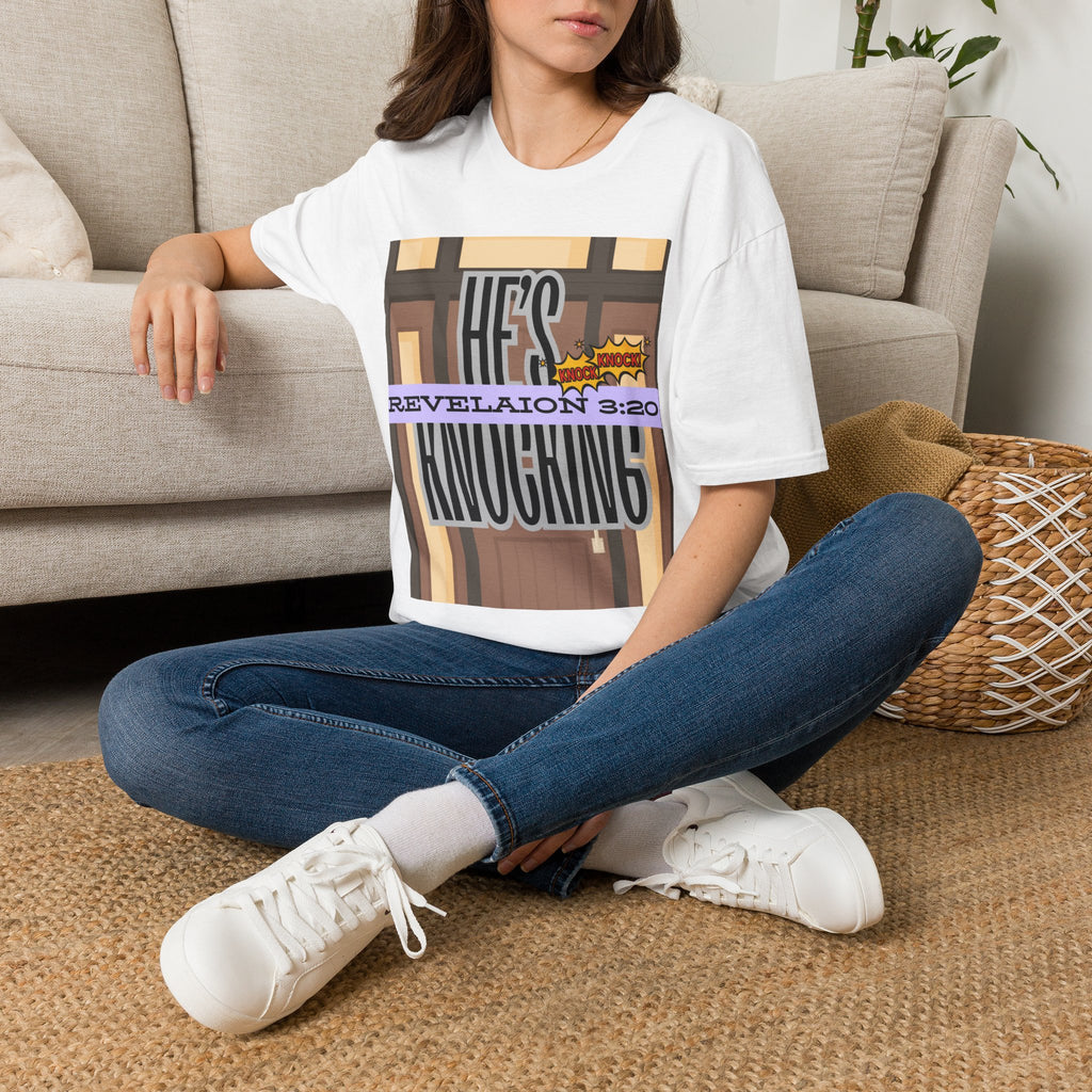 “He’s Knocking” Revelation 3:20 — Graphic T‑Shirt