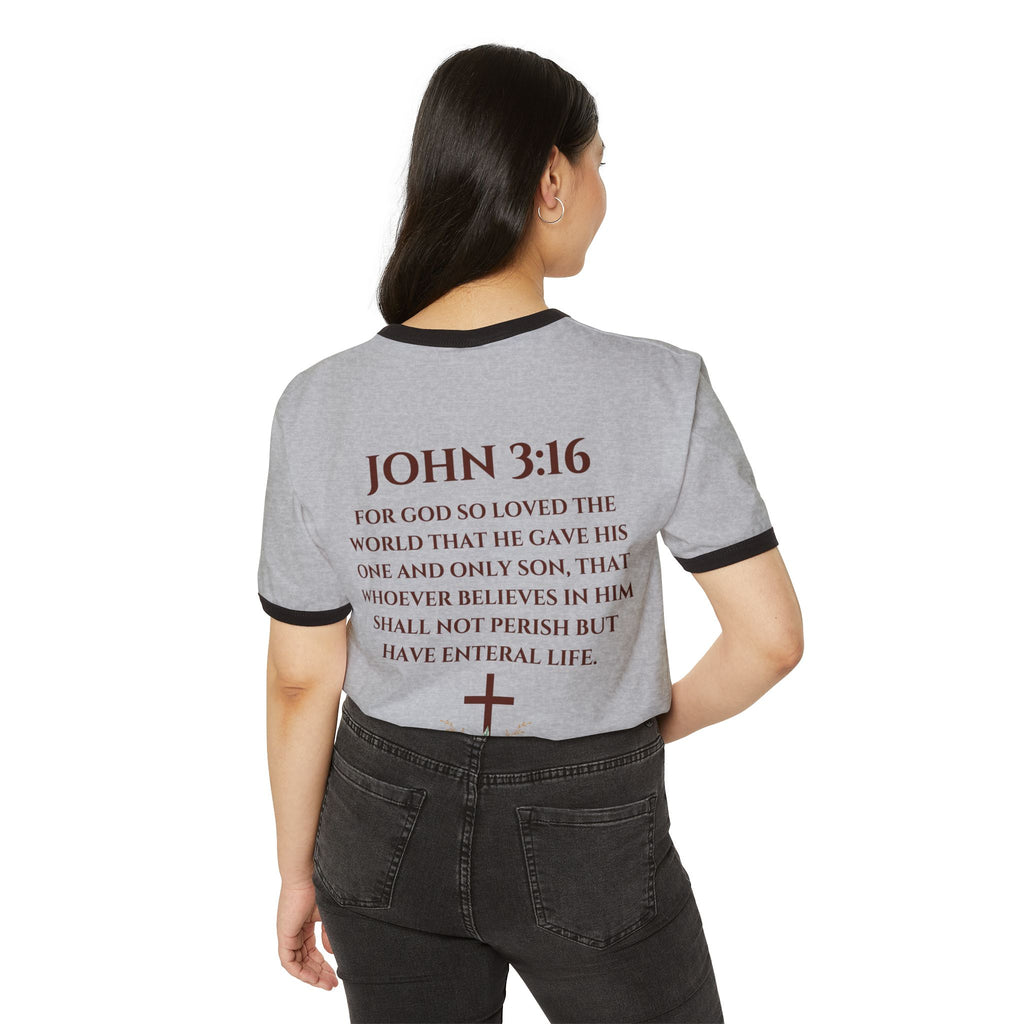 'Jesus The Lion & Lamb' - Ringer T-Shirt