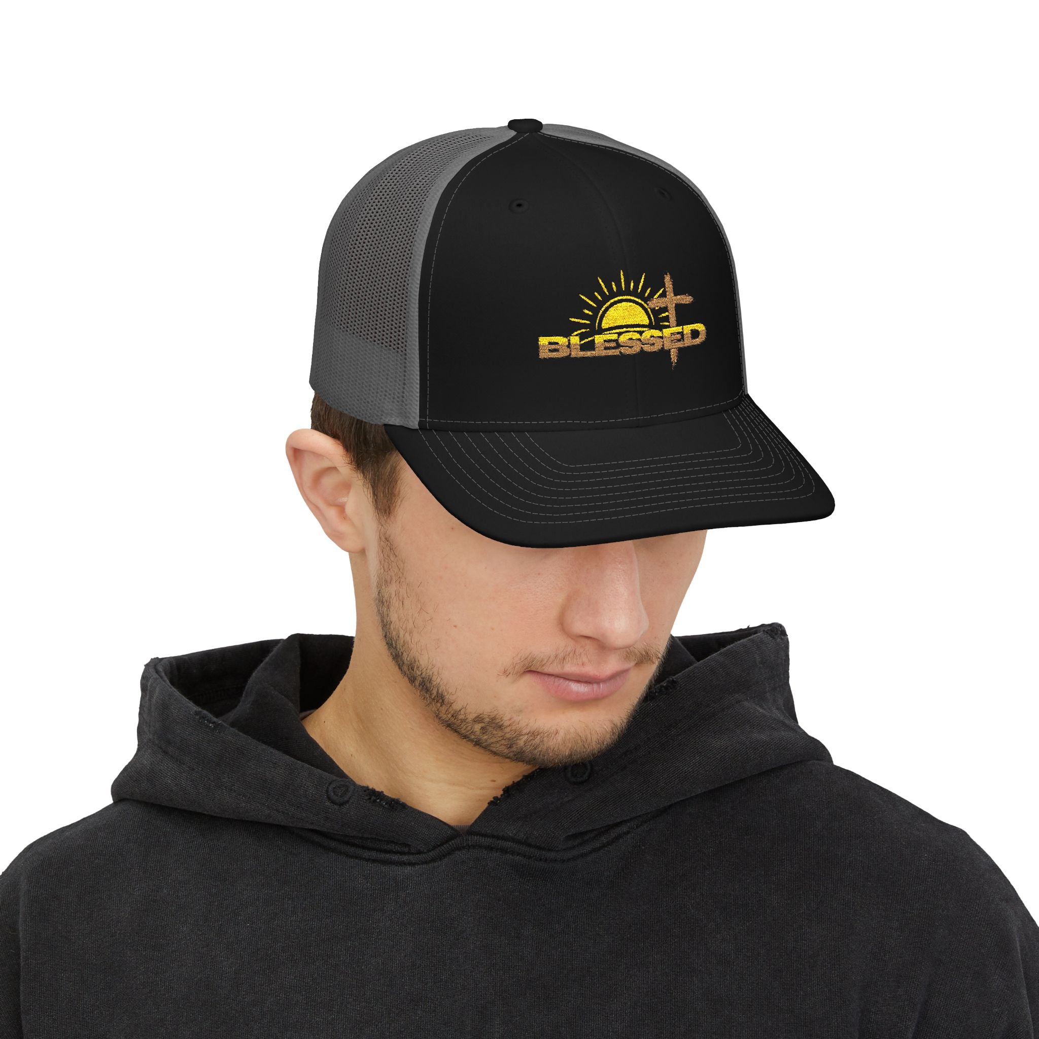 'Blessed' Sunrise Trucker Cap