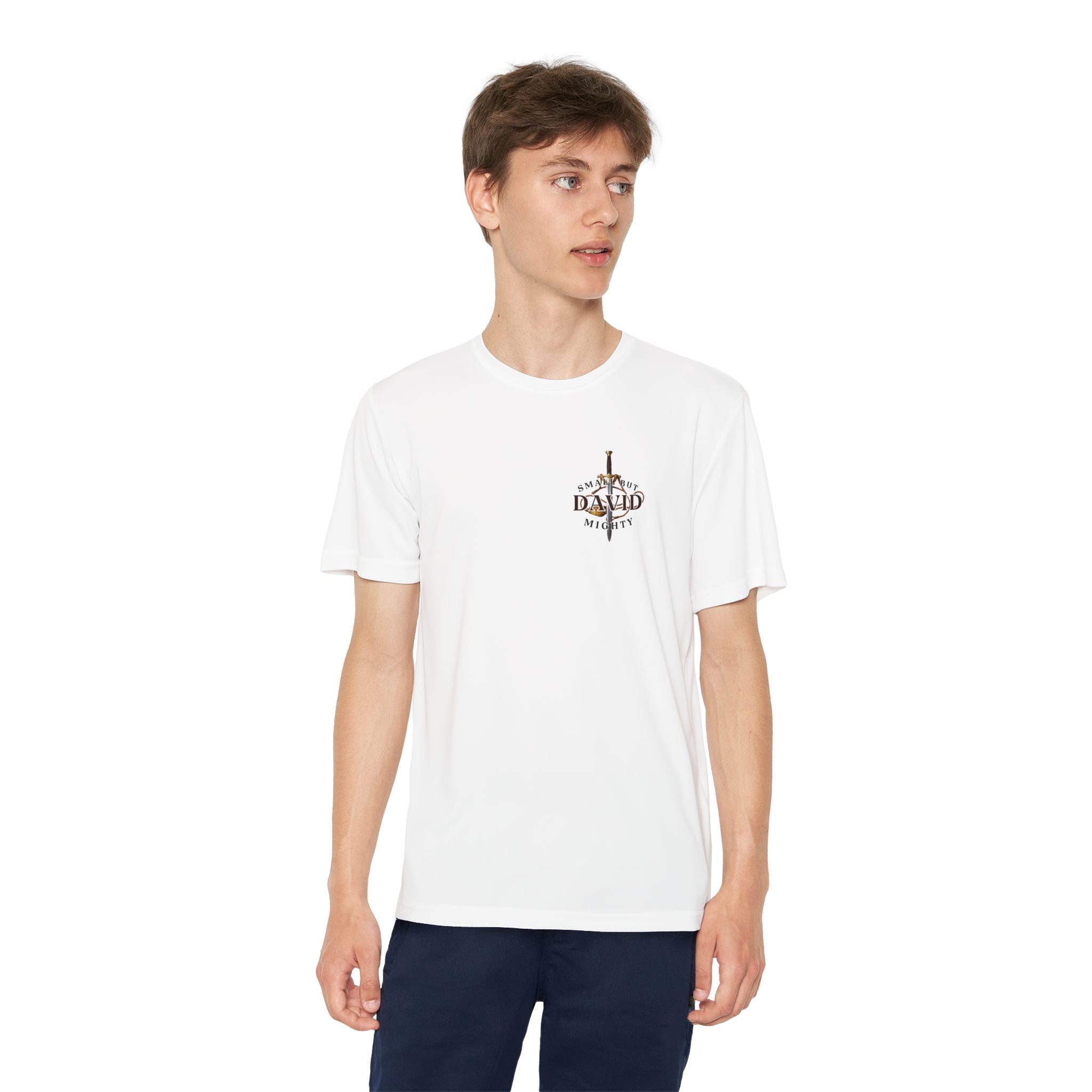 1 Timothy 4:12: 'Small But Mighty' Stones Youth Competitor Tee