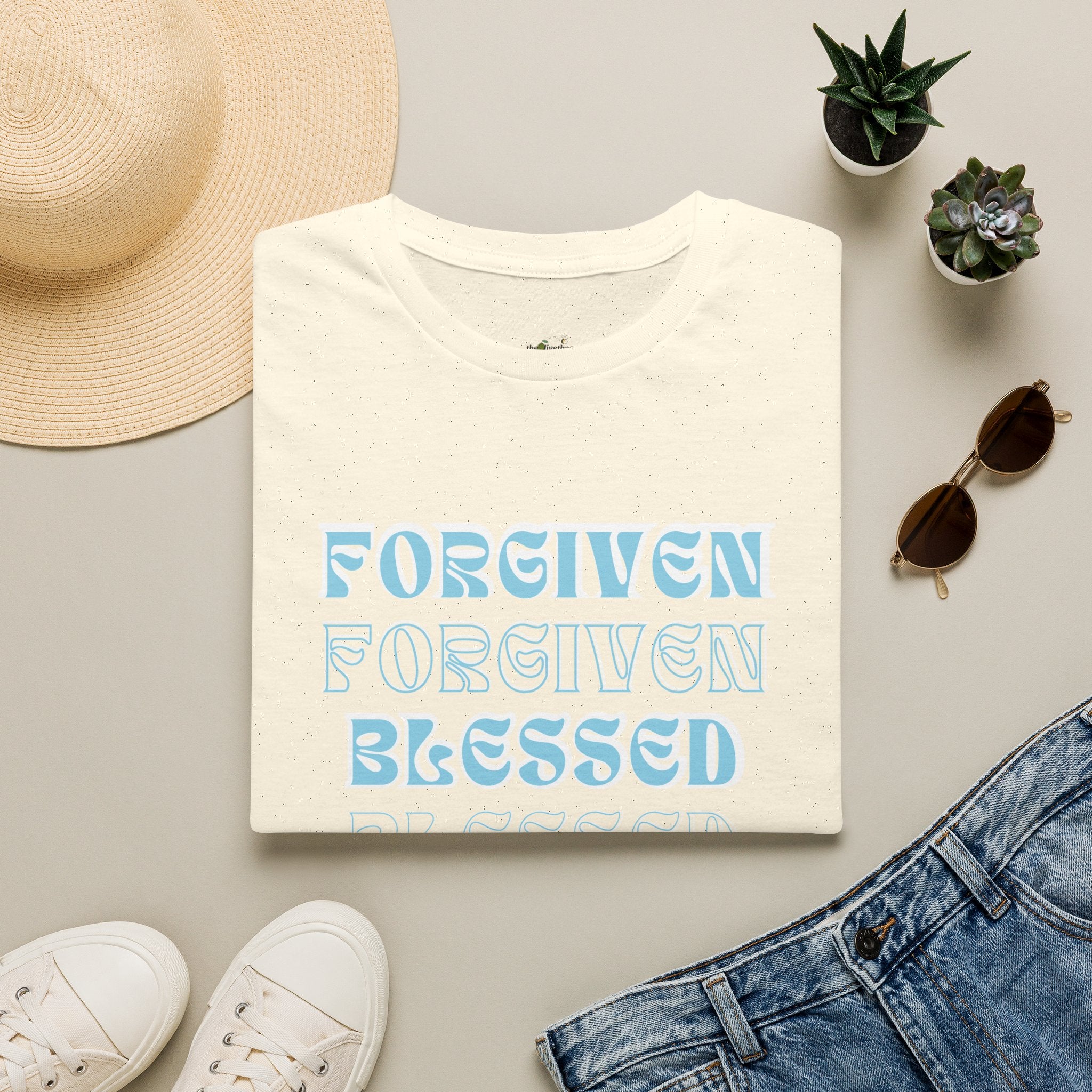 Forgiven, Blessed, Loved — Tee