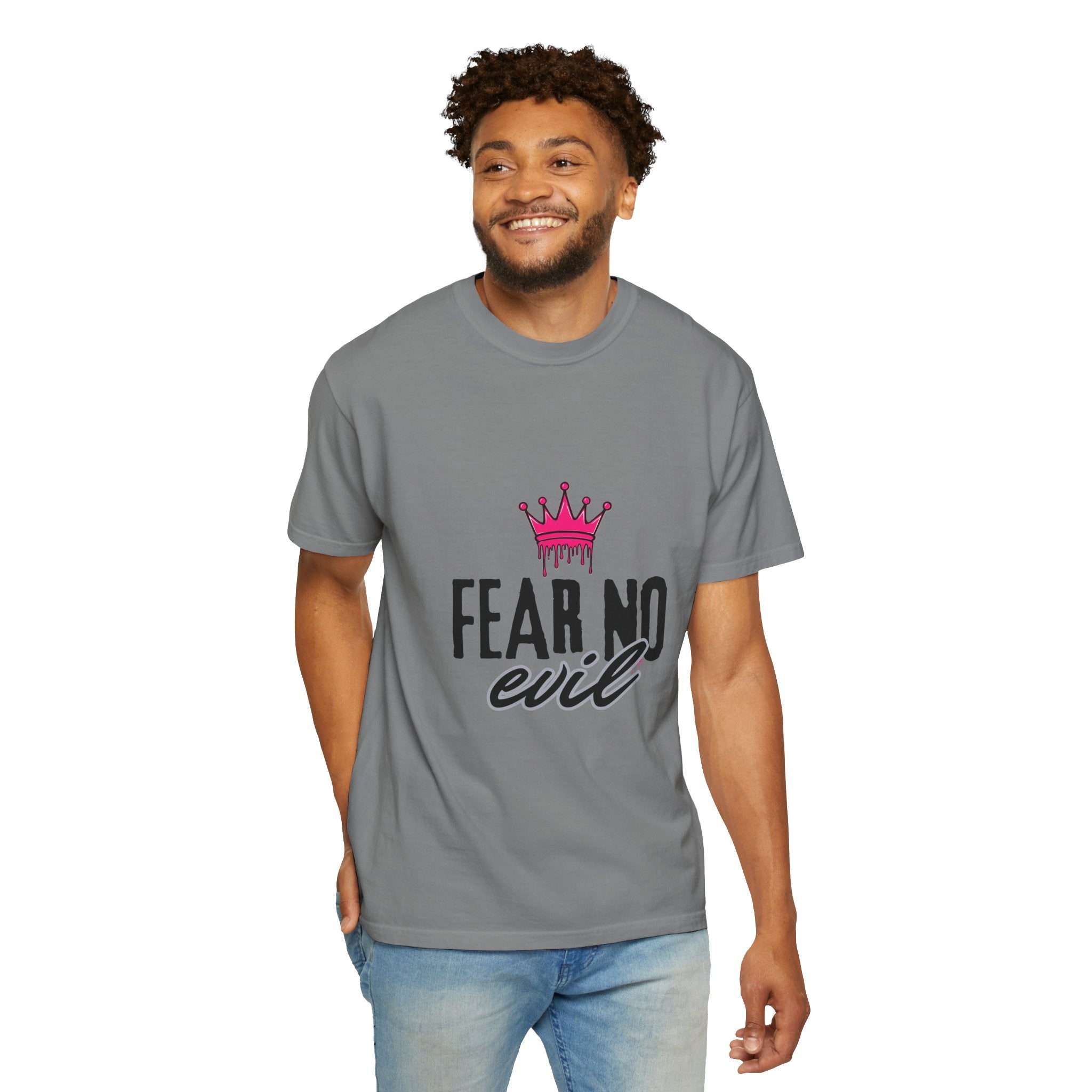 'Fear No Evil' Crown Pink
