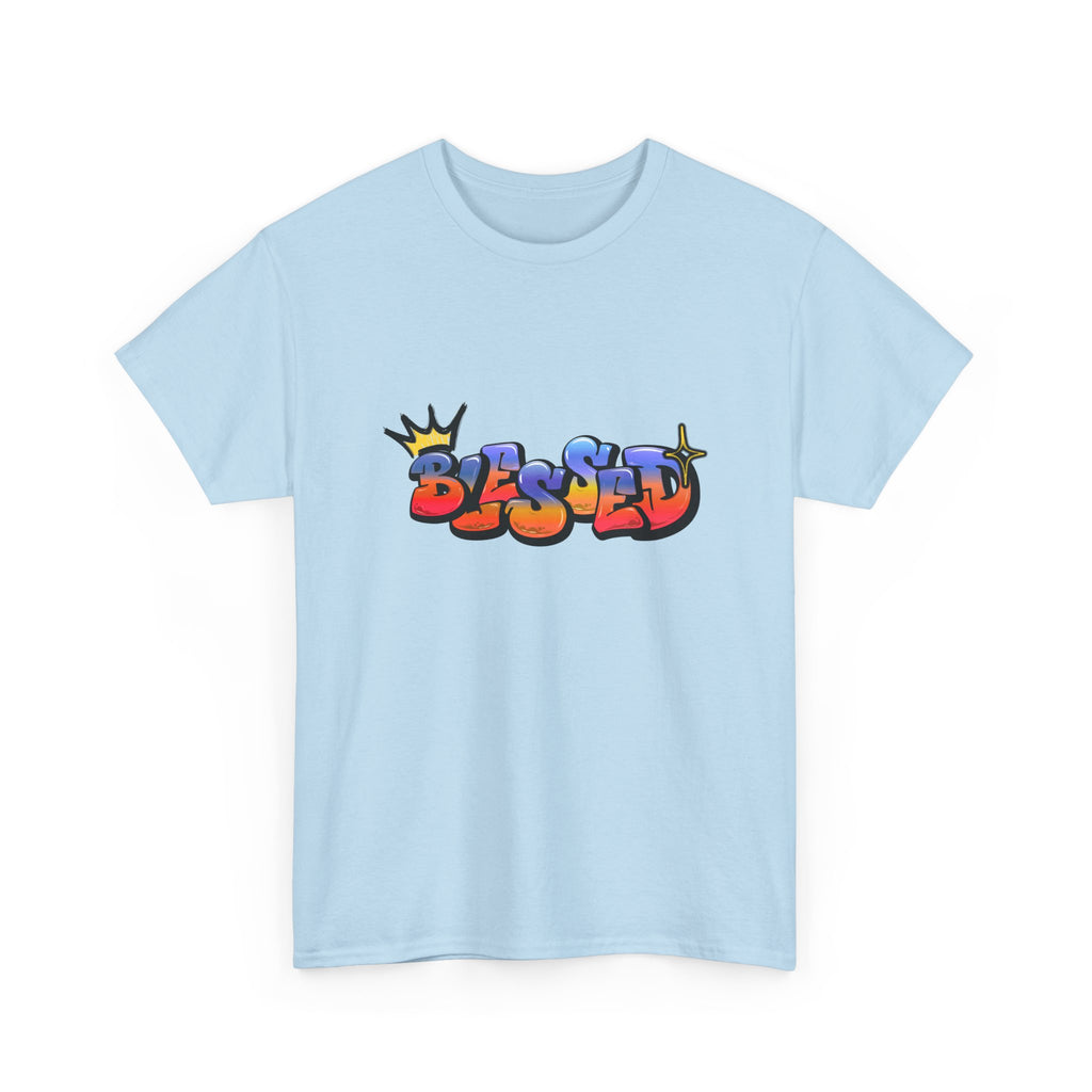 'Blessed' Crown Graffiti Tee