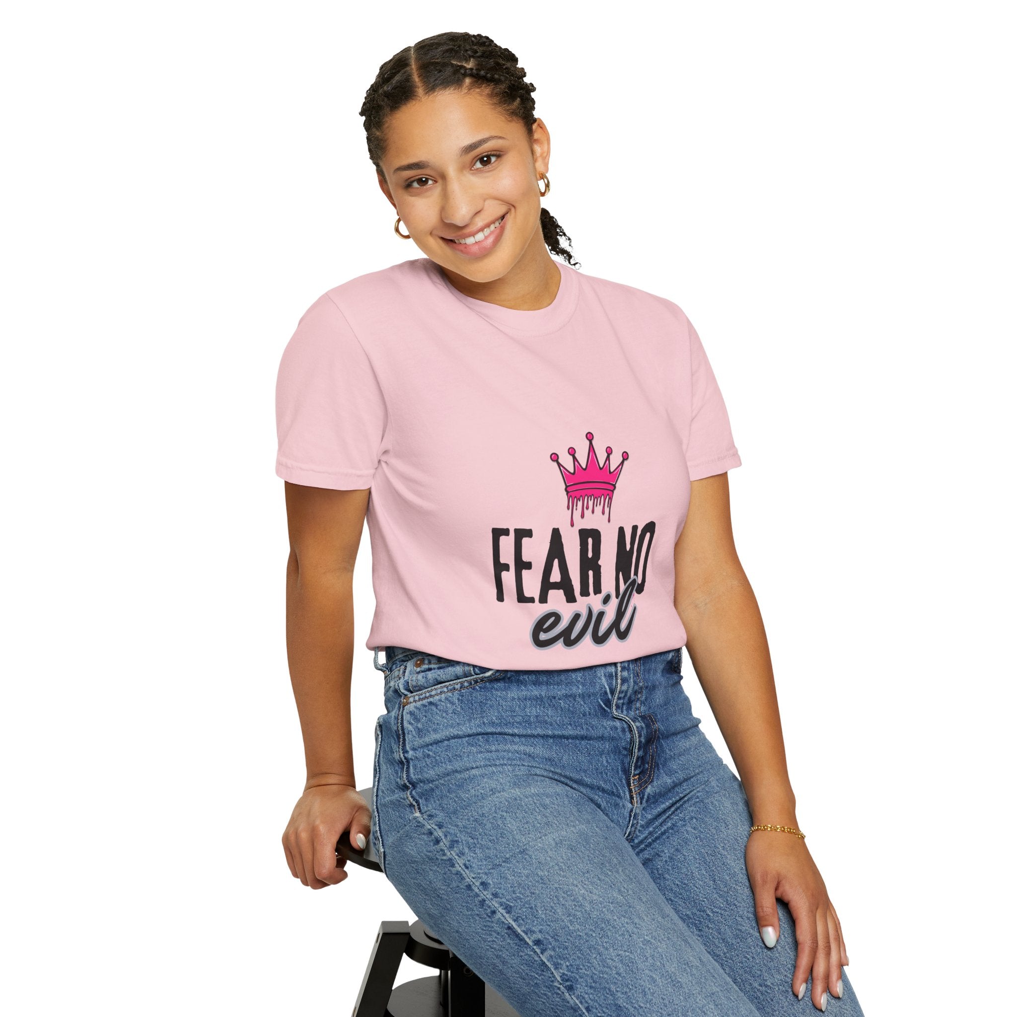 'Fear No Evil' Crown Pink