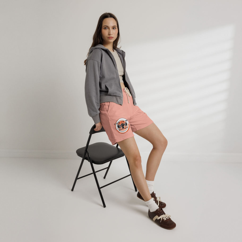"God Is My Strength" — Fleece Sweat Shorts