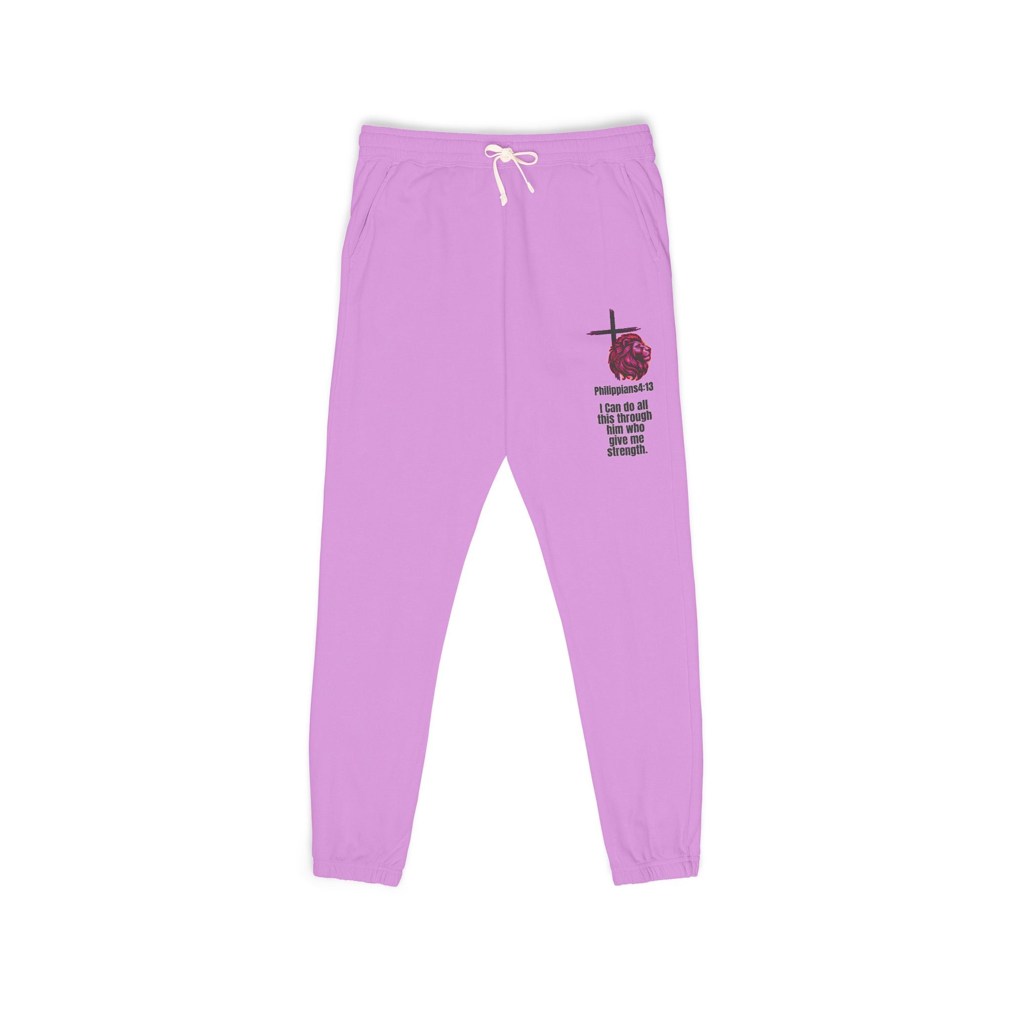 Philippians 4:13: Fleece Joggers