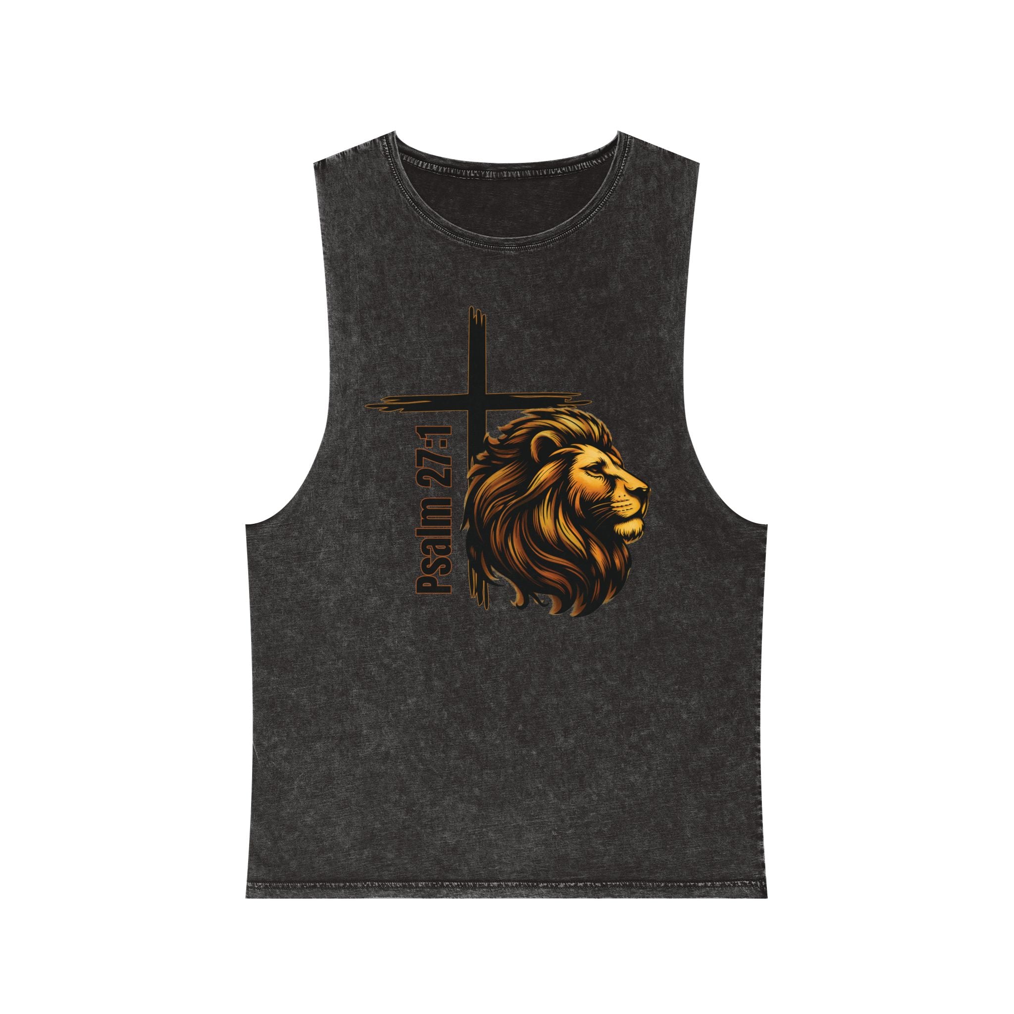 Psalm 27:1: "Whom Shall I Fear?" — Stonewash Tank Top