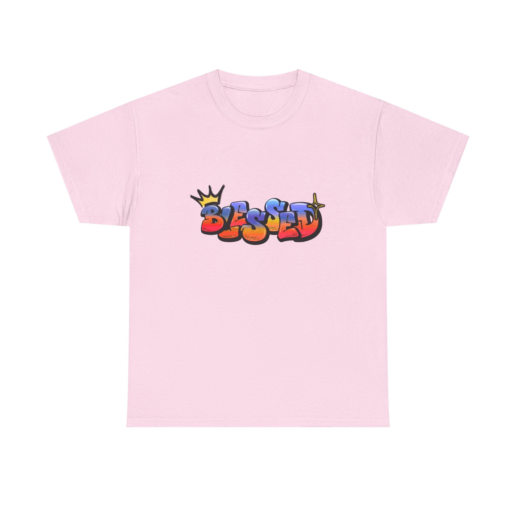 'Blessed' Crown Graffiti Tee