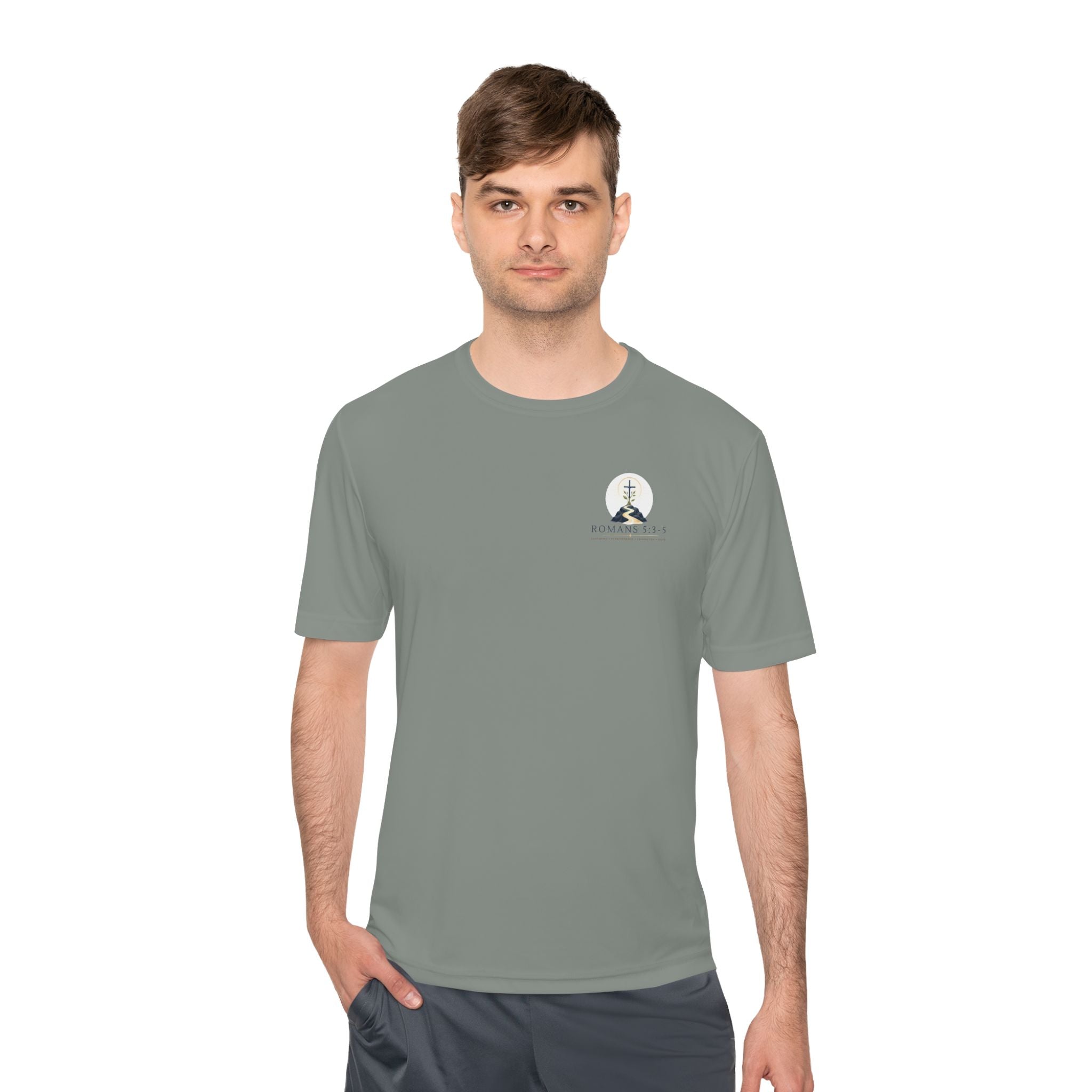 Romans 5:3-5 Christian workout T-Shirt