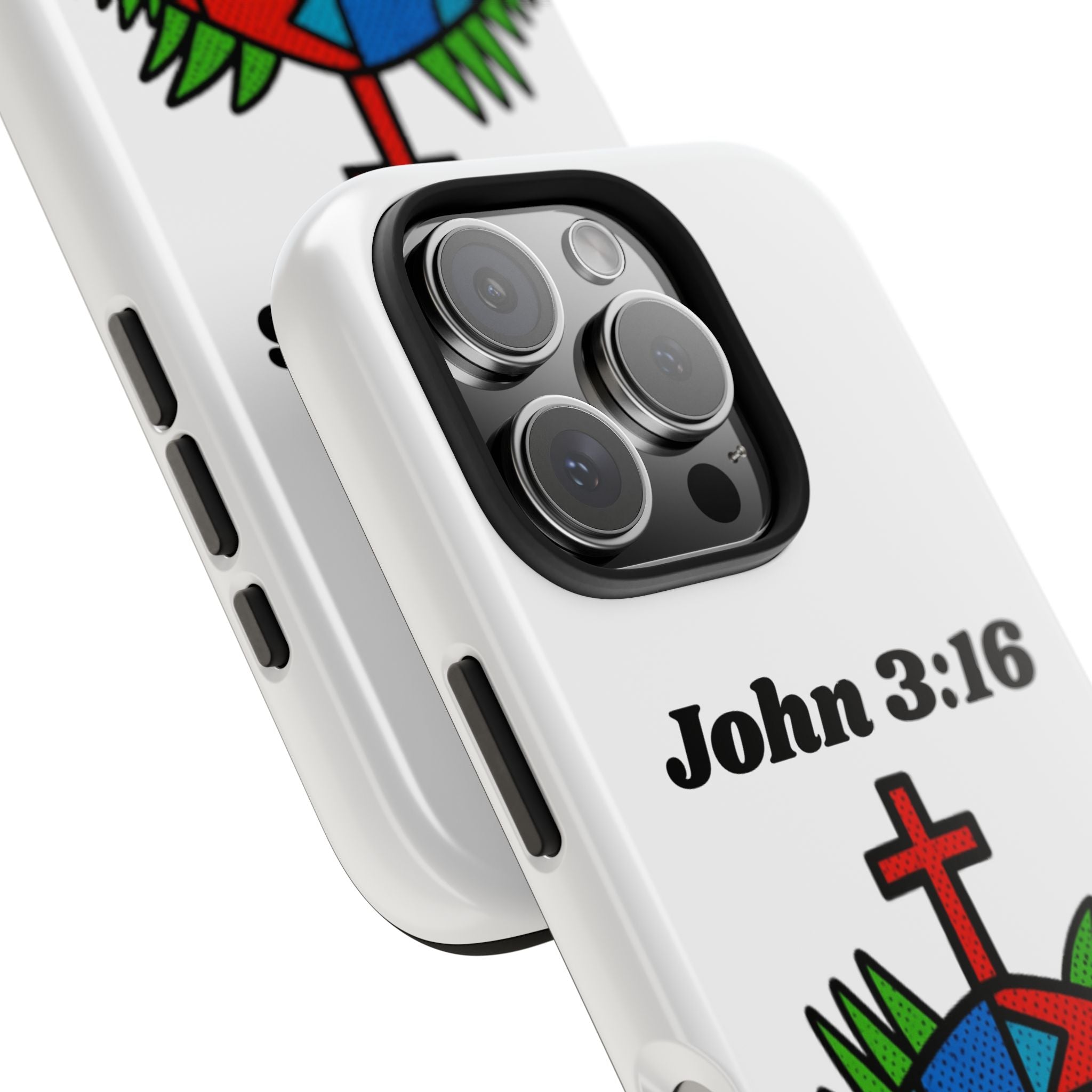 John 3:16 Christian Phone Case — Tough Religious Bible Verse Design