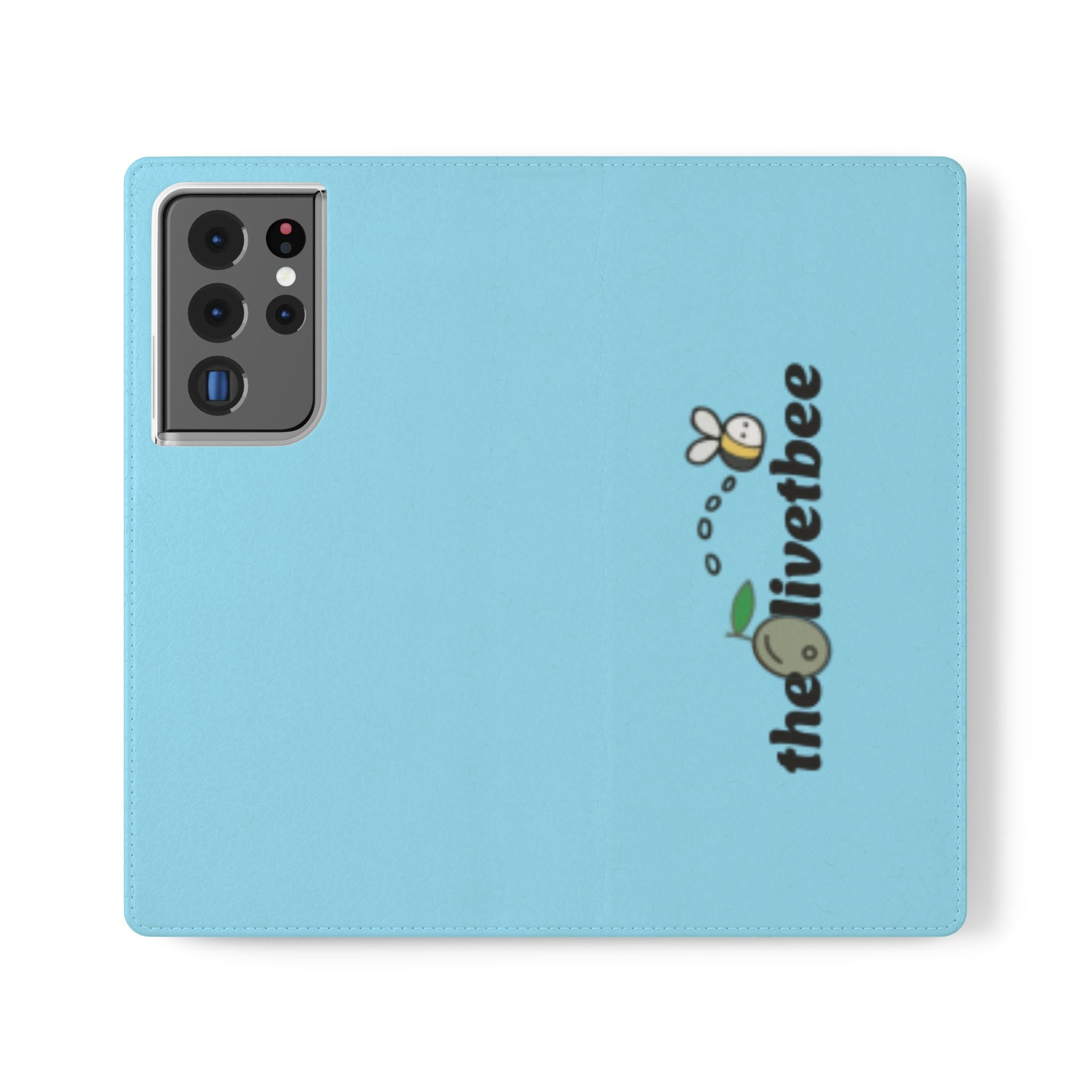 Blue 'theOlivetbee' Flip Phone Case