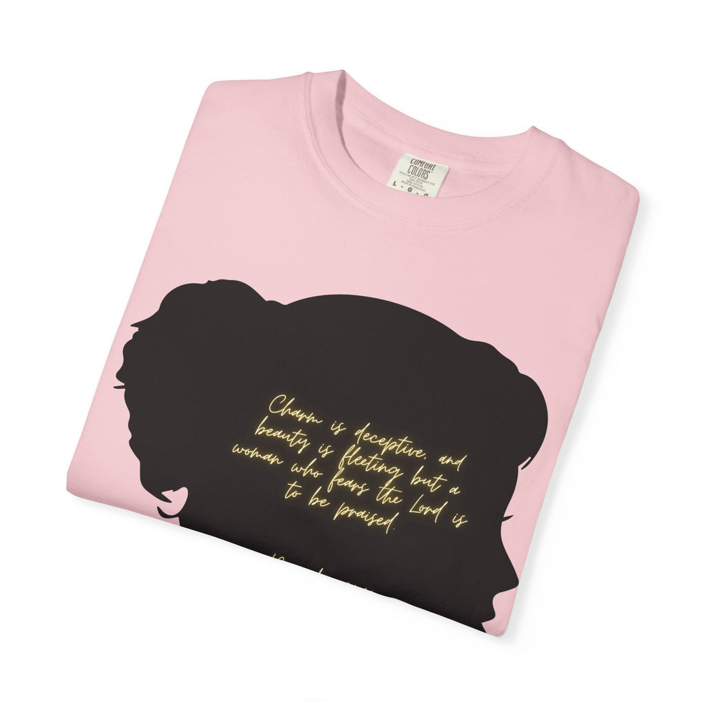 Proverbs 31:30 Gold Scarf - T-Shirt