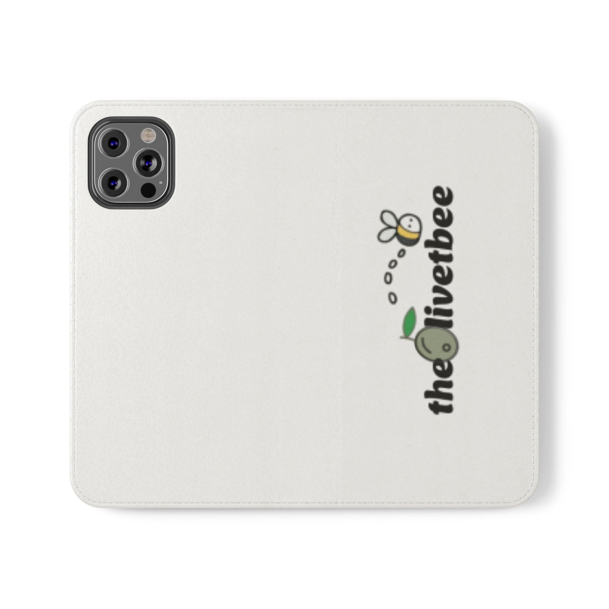 Flip Case Phone Wallet — 'theOlivetbee' Folio with Card Slots