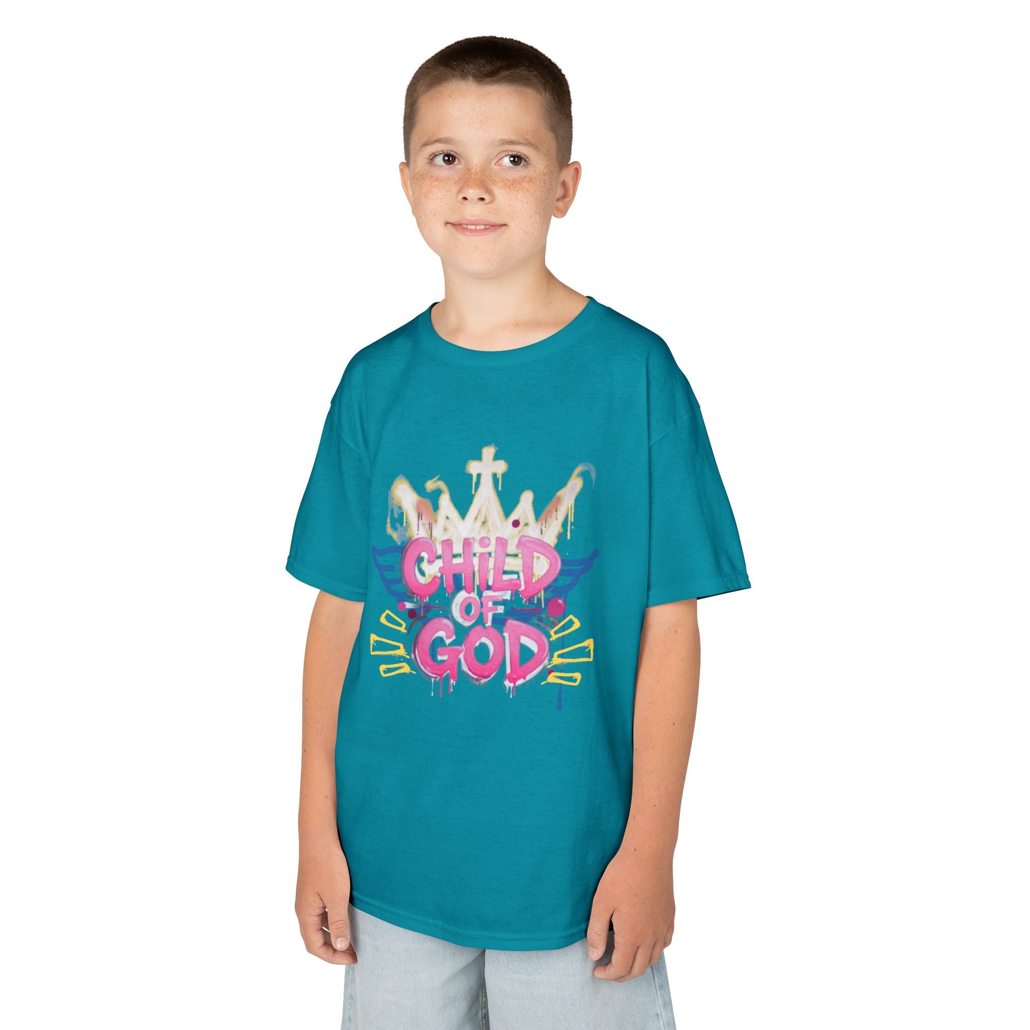 'Child of God' — Angel Wings Graphic Kids Tee