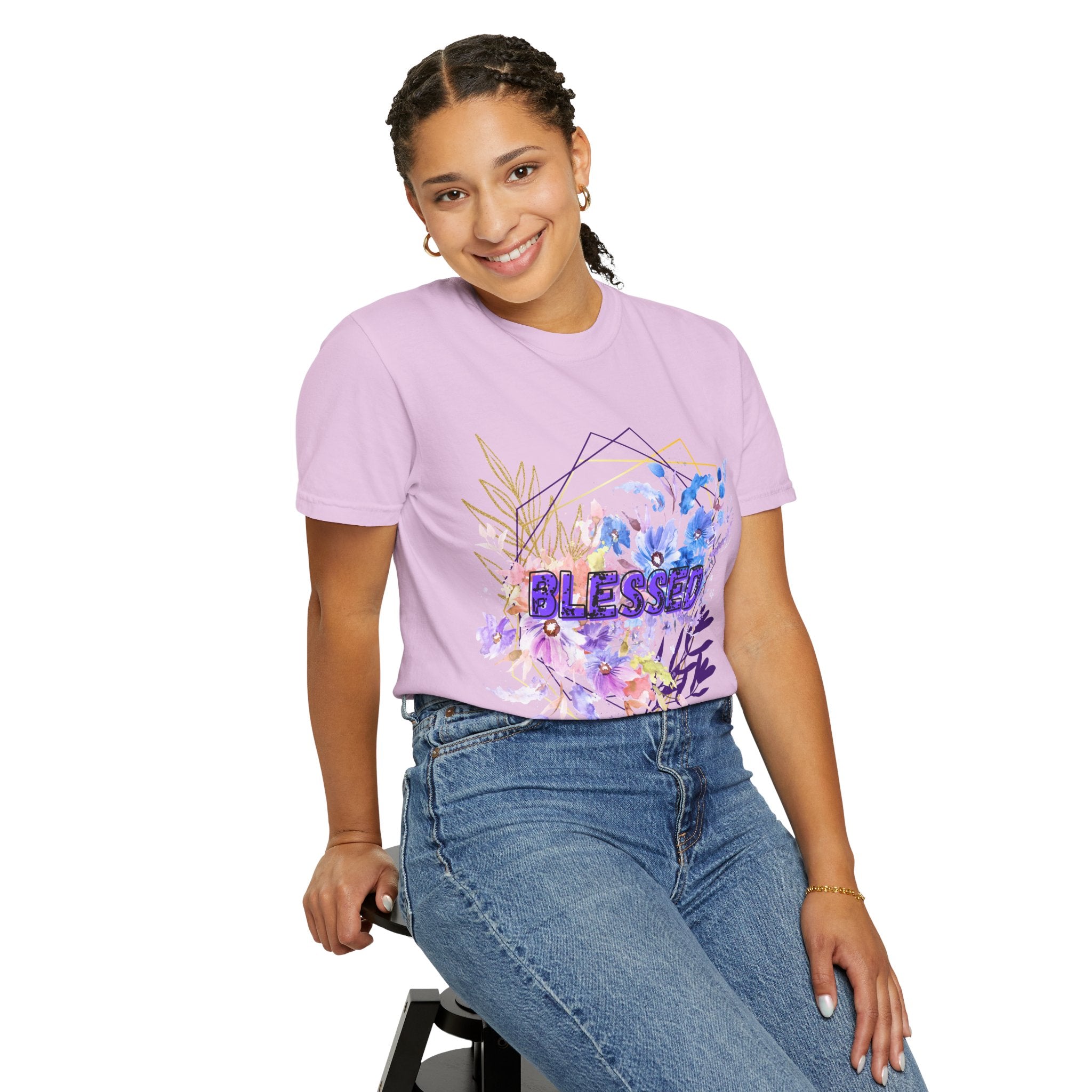 'Blessed'  — Floral T-Shirt
