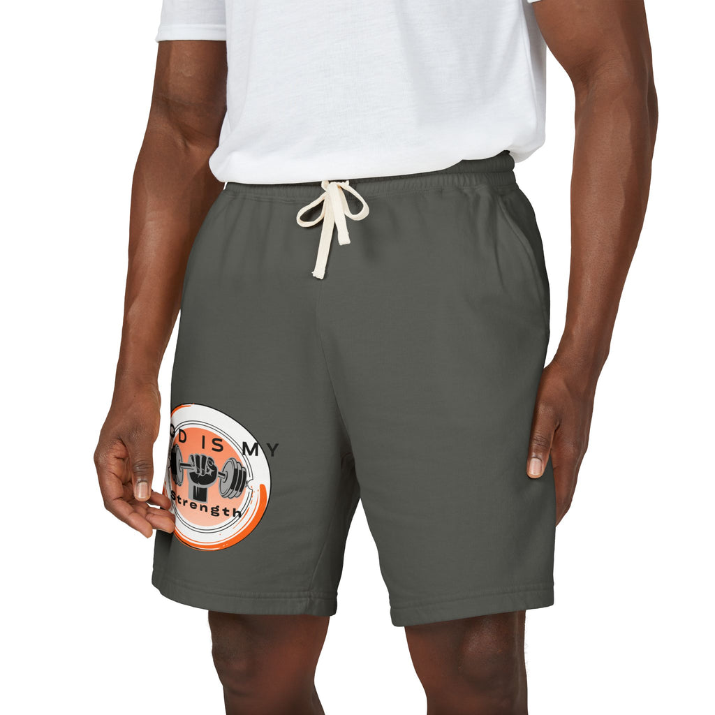 "God Is My Strength" — Fleece Sweat Shorts