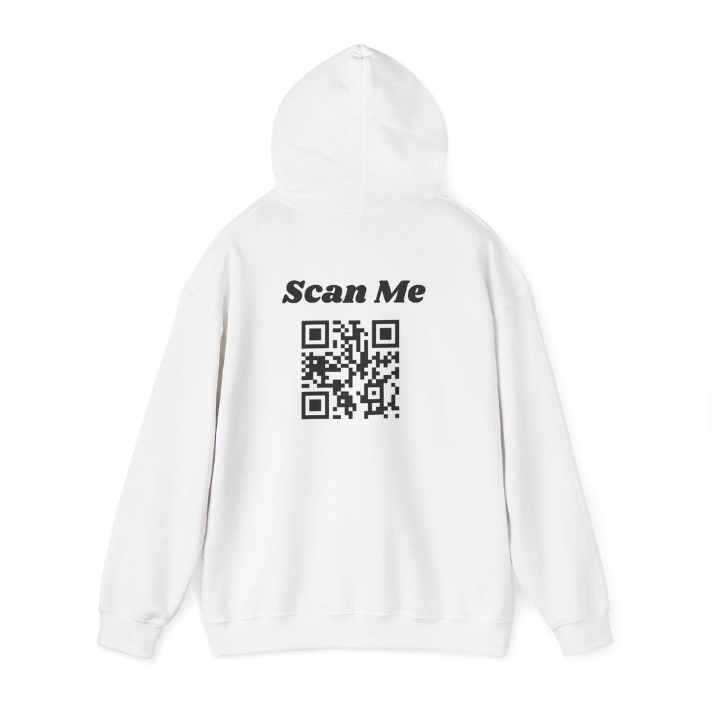 "theOlivetbee" hoodie | QR code back, Scan Me