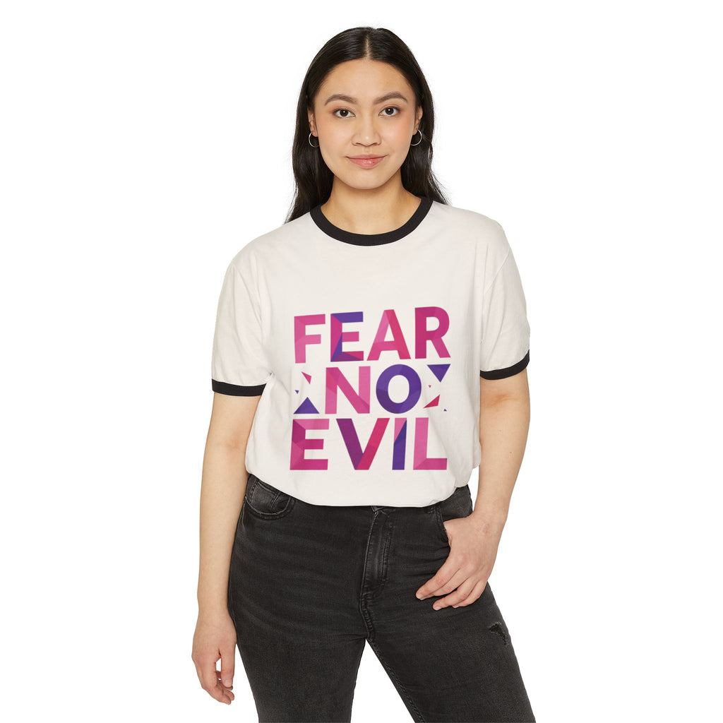 'Fear No Evil Ringer' T-Shirt