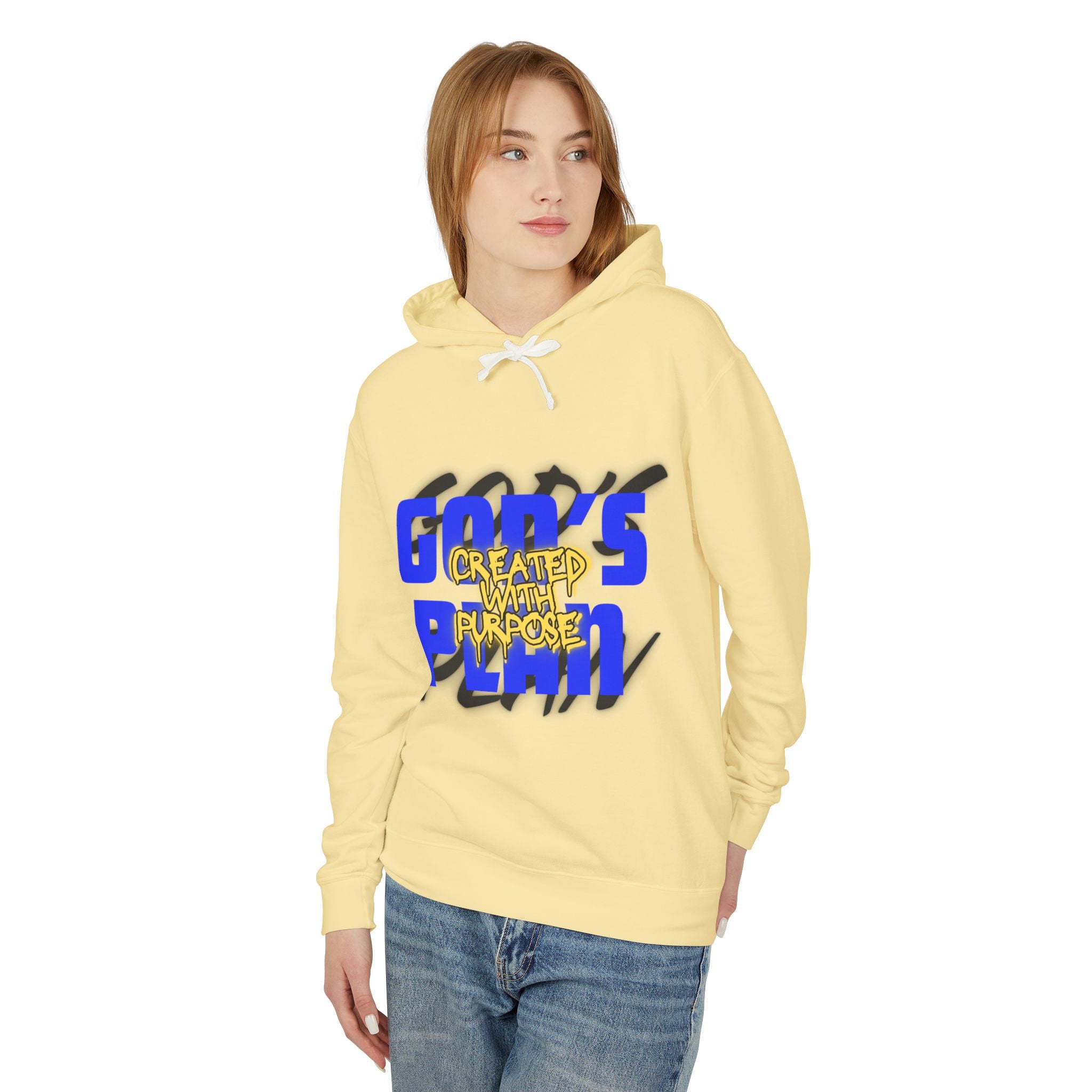 "Created With Purpose" Lightweight Hooded Sweatshirt
