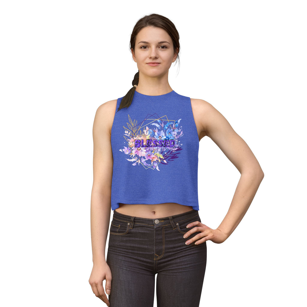 'Blessed'  — Floral Crop Top