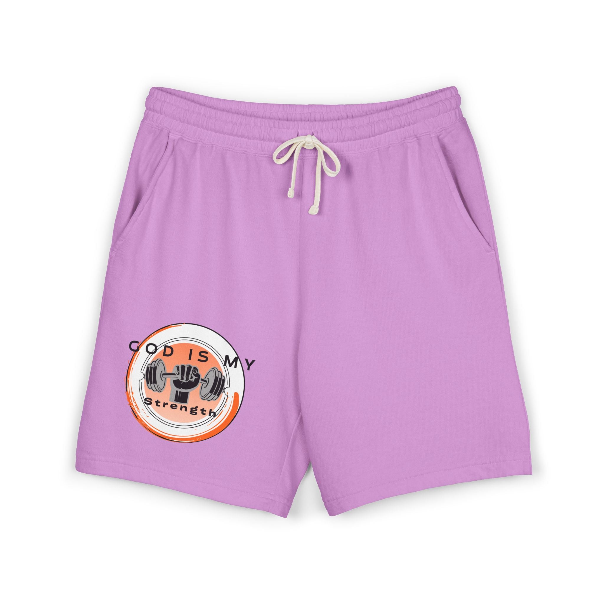 "God Is My Strength" — Fleece Sweat Shorts