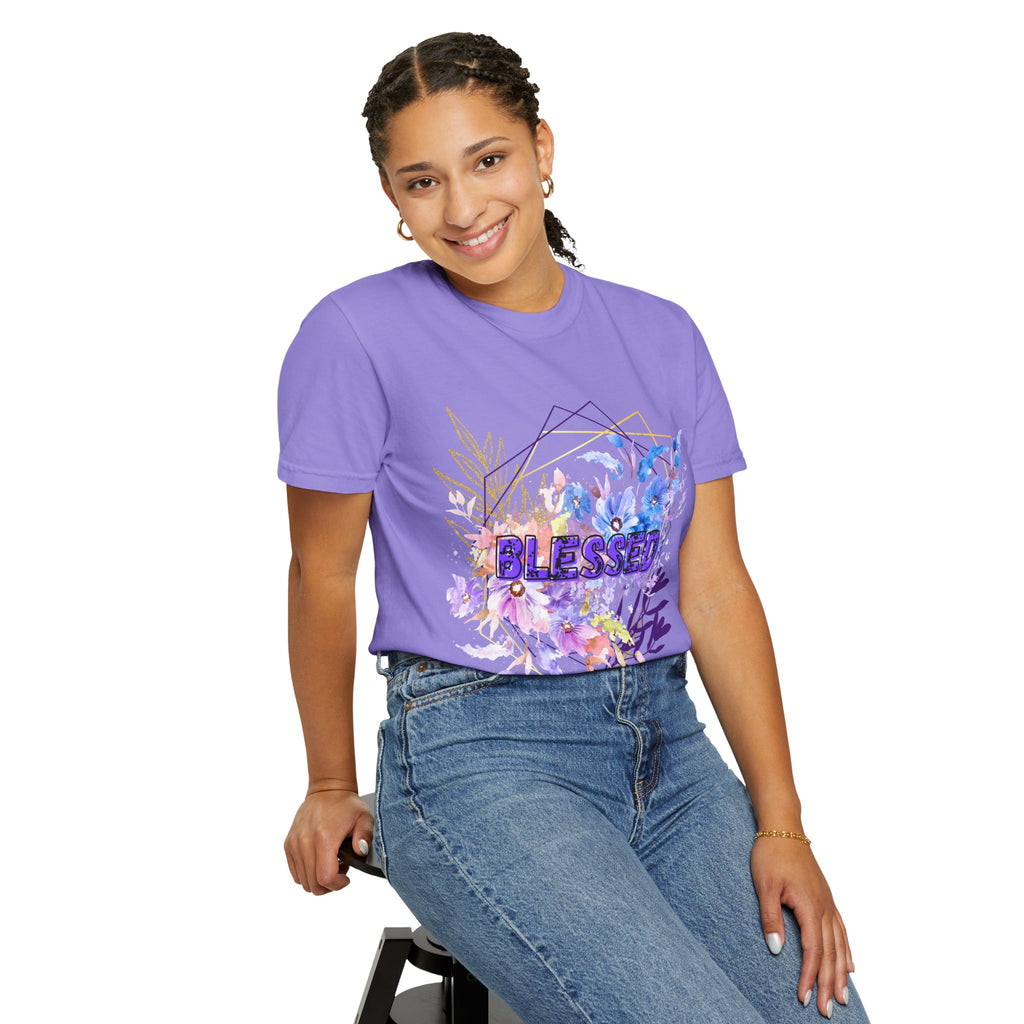 'Blessed'  — Floral T-Shirt