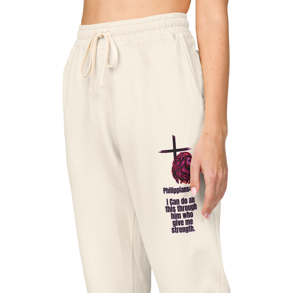 Philippians 4:13: Fleece Joggers