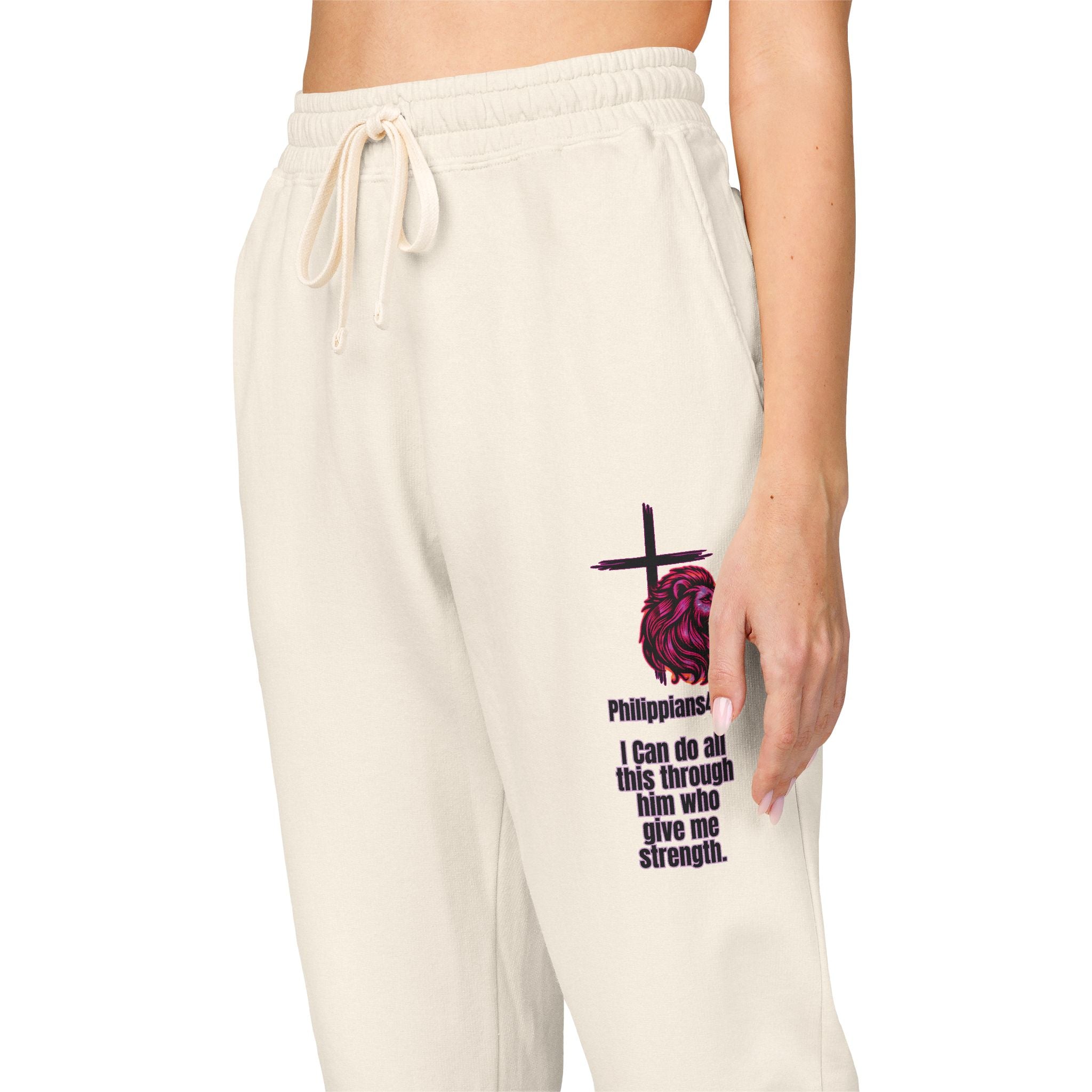 Philippians 4:13: Fleece Joggers