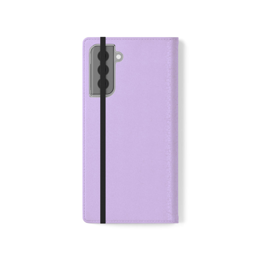 Lavender Flip Phone Case – “Tried, Tested, God’s Given Grace” Wallet Cover