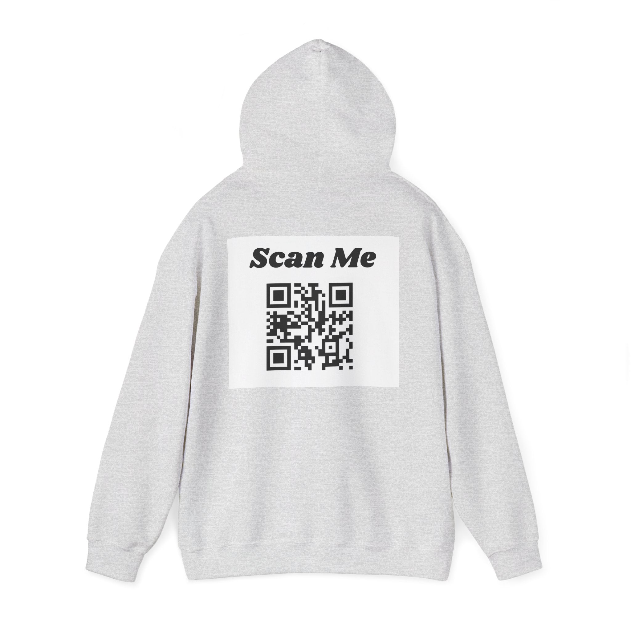 "theOlivetbee" hoodie | QR code back, Scan Me