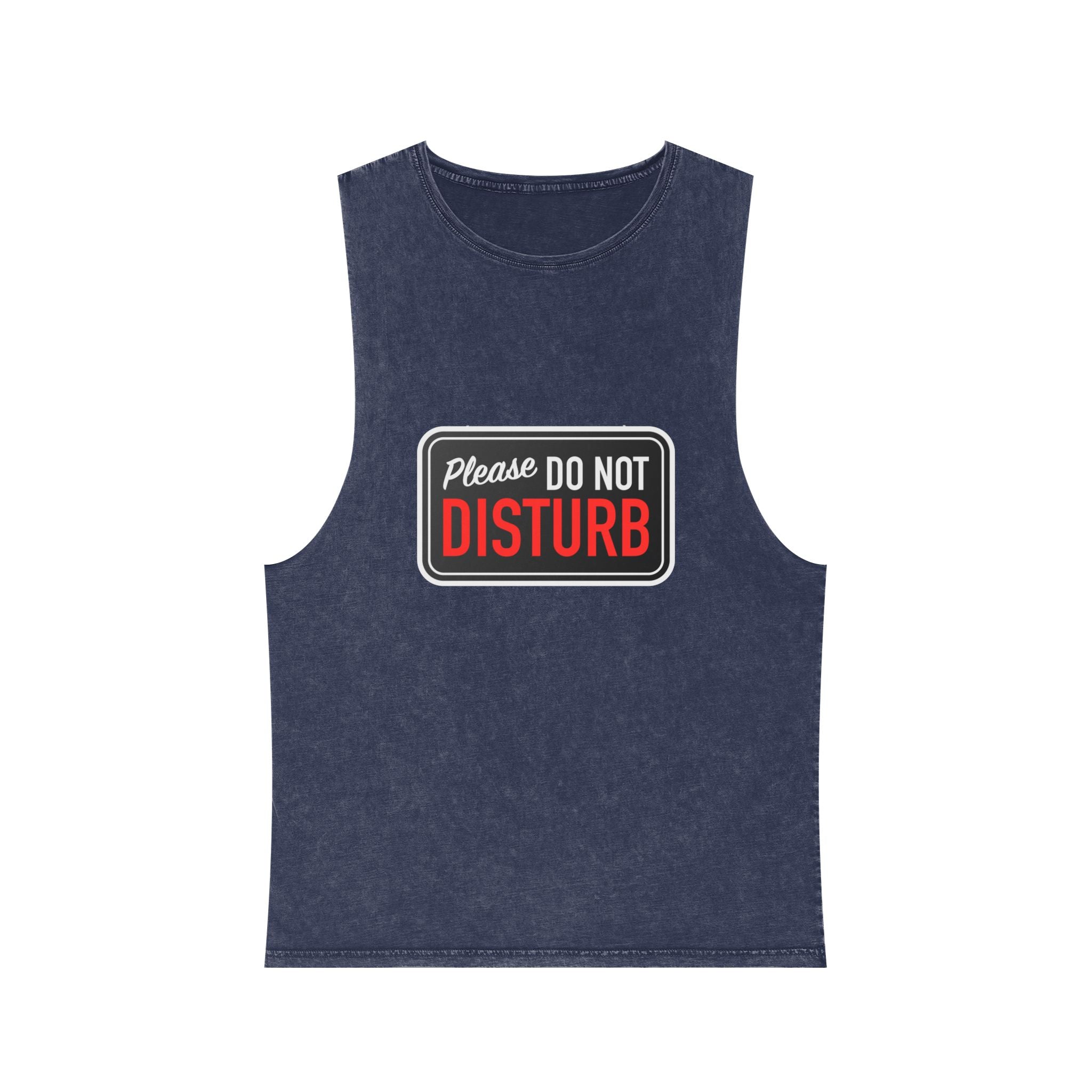 "Please Do Not Disturb: Got Gains & Jesus On My Mind" - Stonewash Tank Top