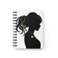 Proverbs 31:30: Gold Heart— Spiral Notebook
