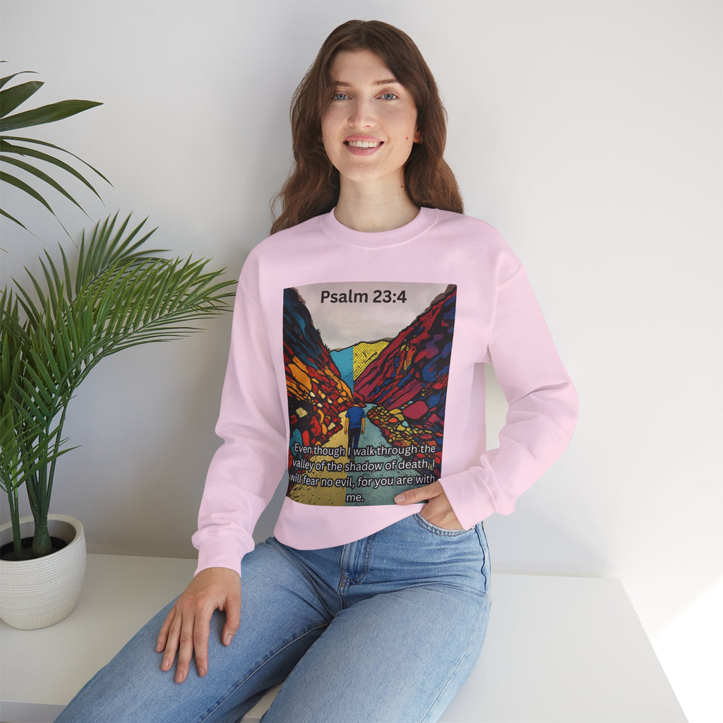 Psalm 23:4 — Crewneck Sweatshirt