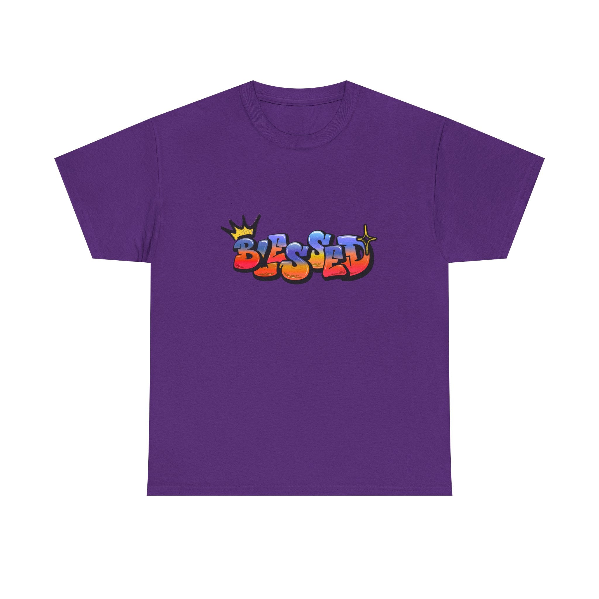 'Blessed' Crown Graffiti Tee