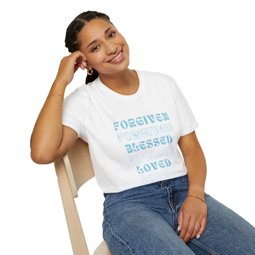 Forgiven, Blessed, Loved — Tee