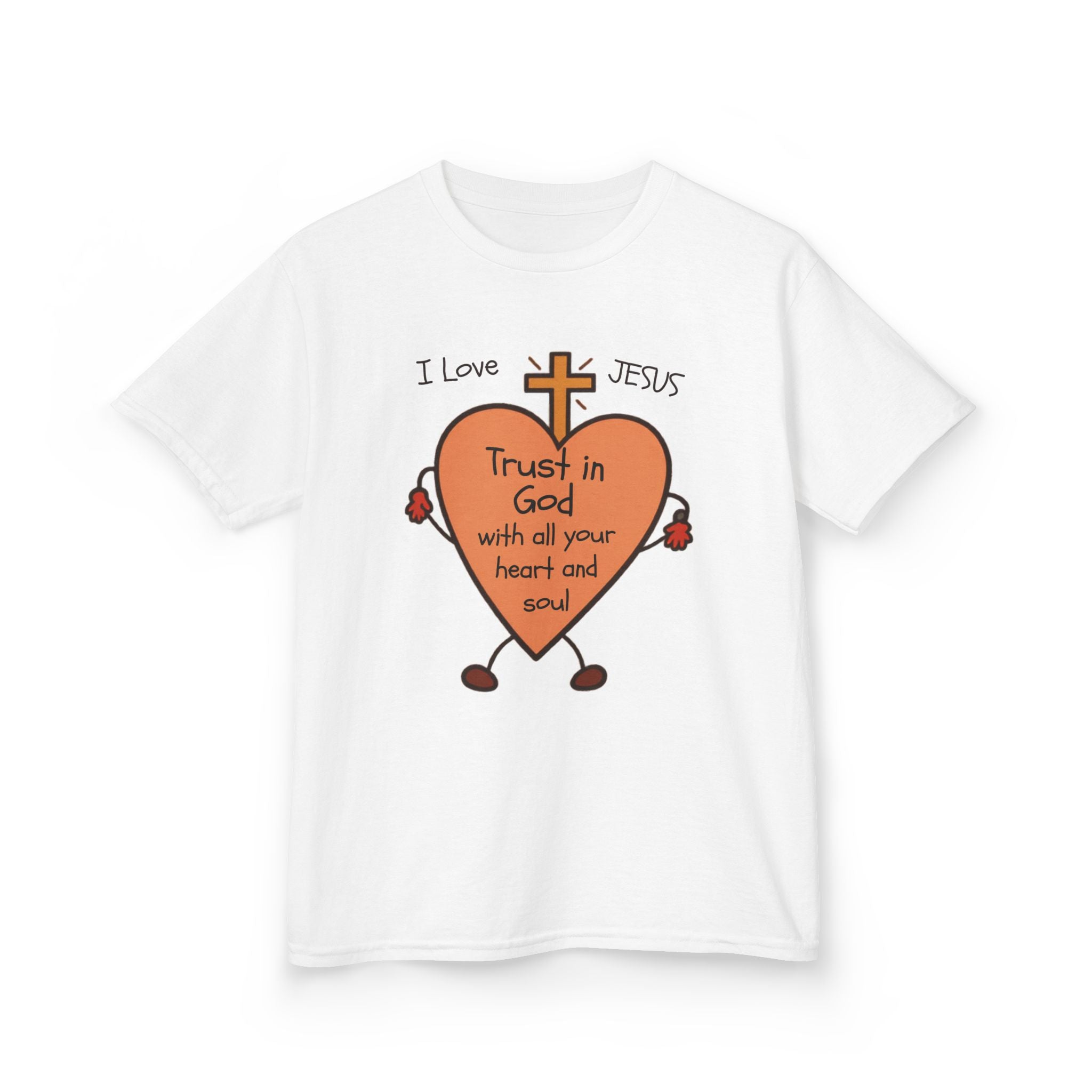 "Trust In God With Your Heart and Soul" - Kids Tee